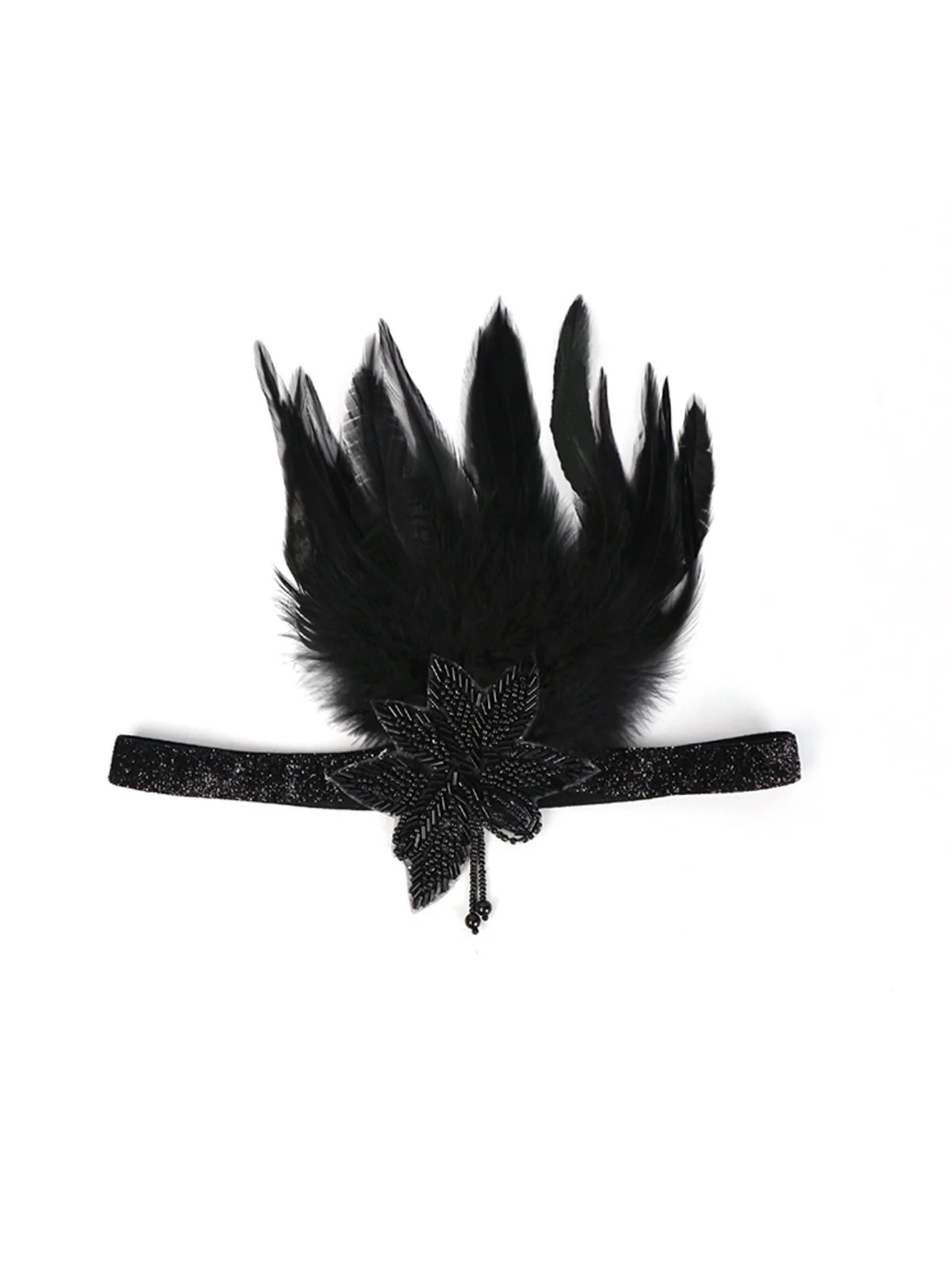 [US Warehouse] 1920s Feather Sequin  Headband - Image 5