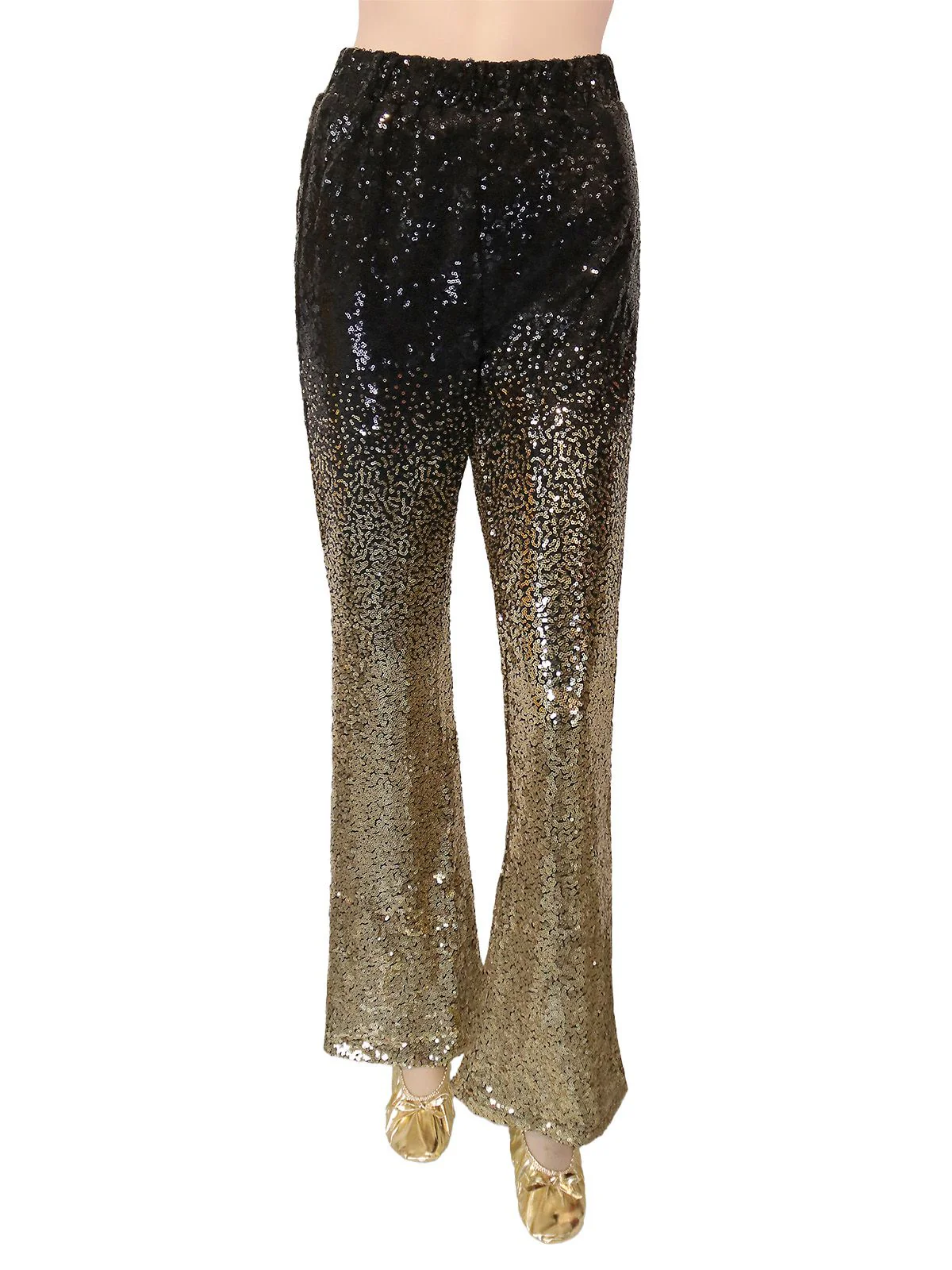 1920s Gradient Sequin Flared Pants - Image 2