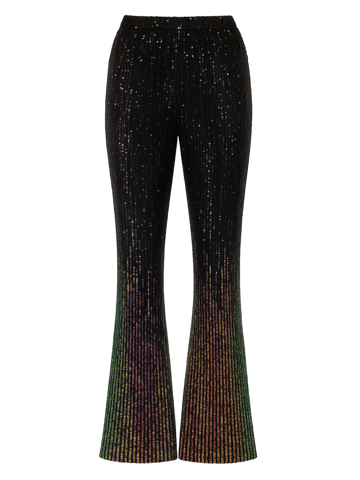 1920s Gradient Sequin Flared Pants - Image 5
