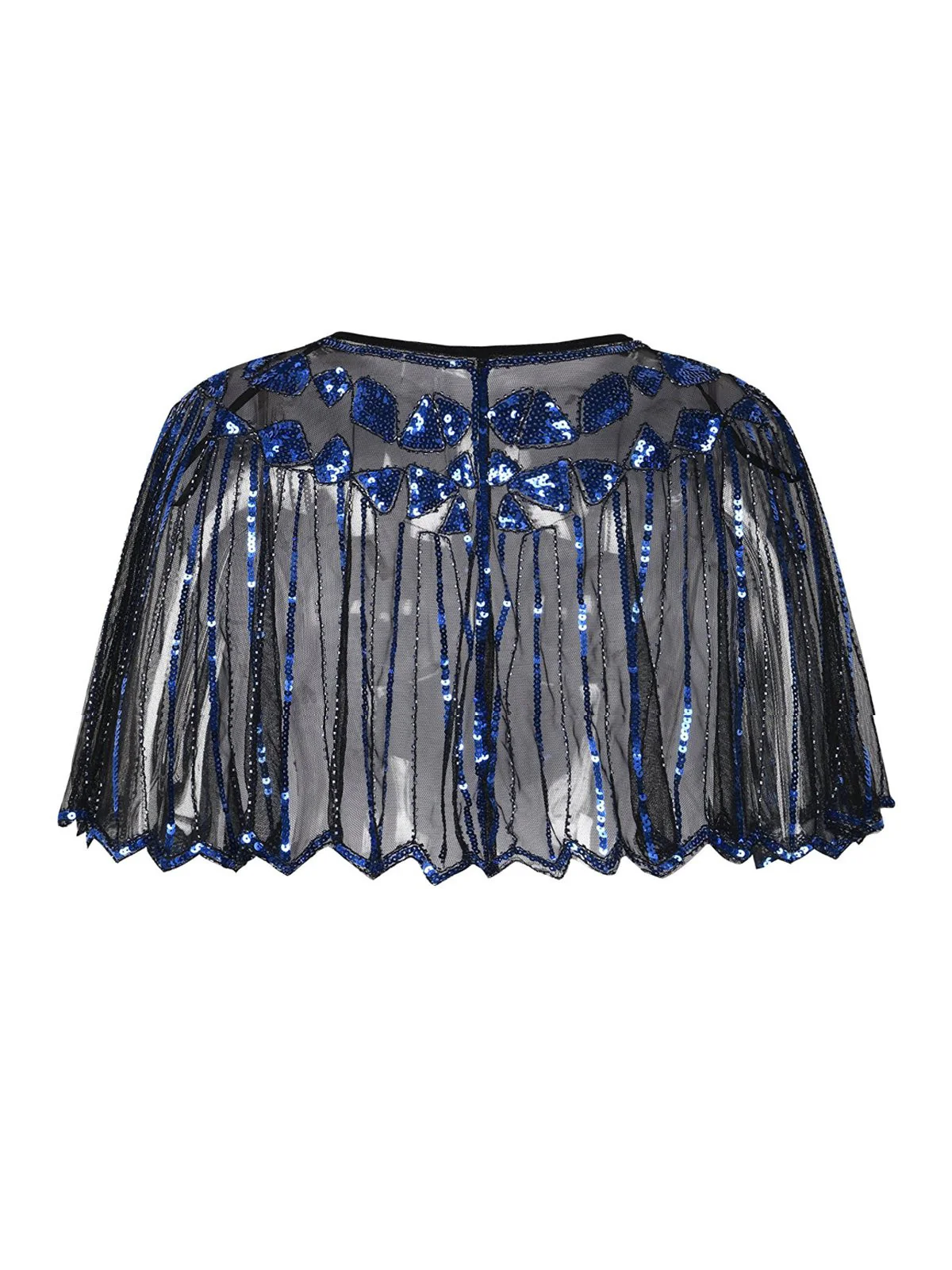 1920s Shawl Beaded Sequin Flapper Cape - Image 5