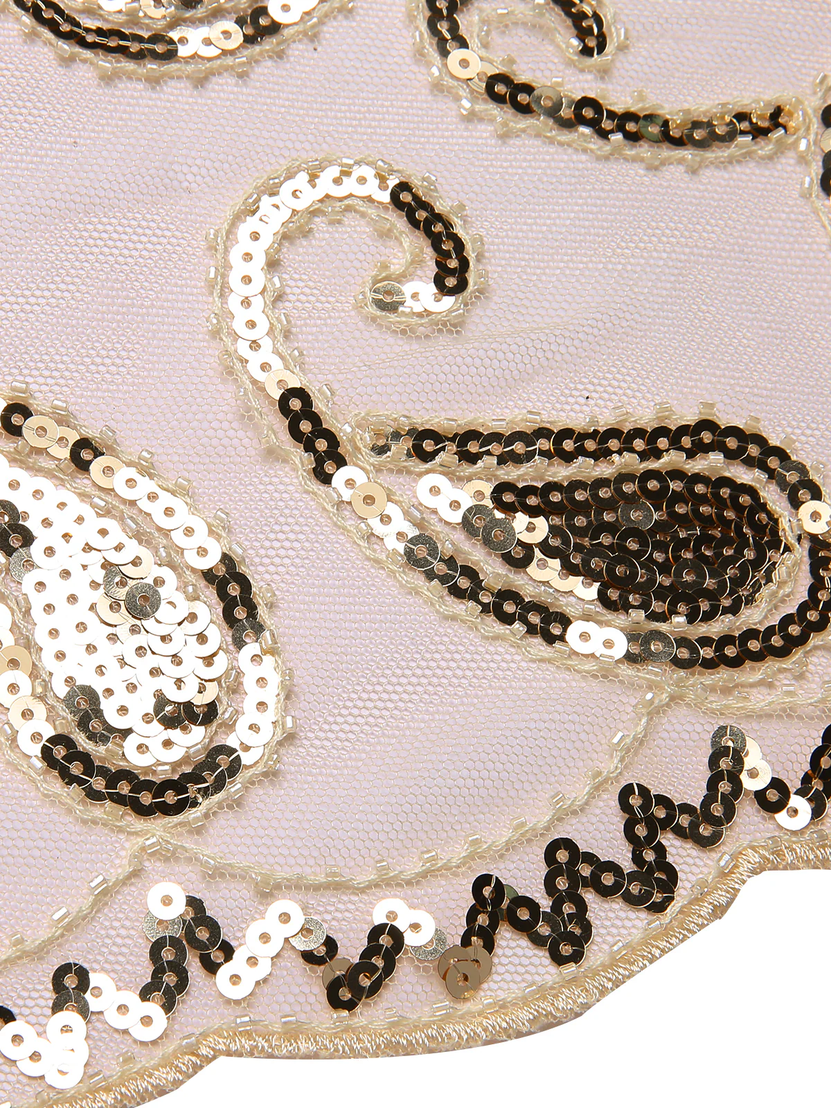 1920s Vintage Cashew Sequin Cape - Image 15