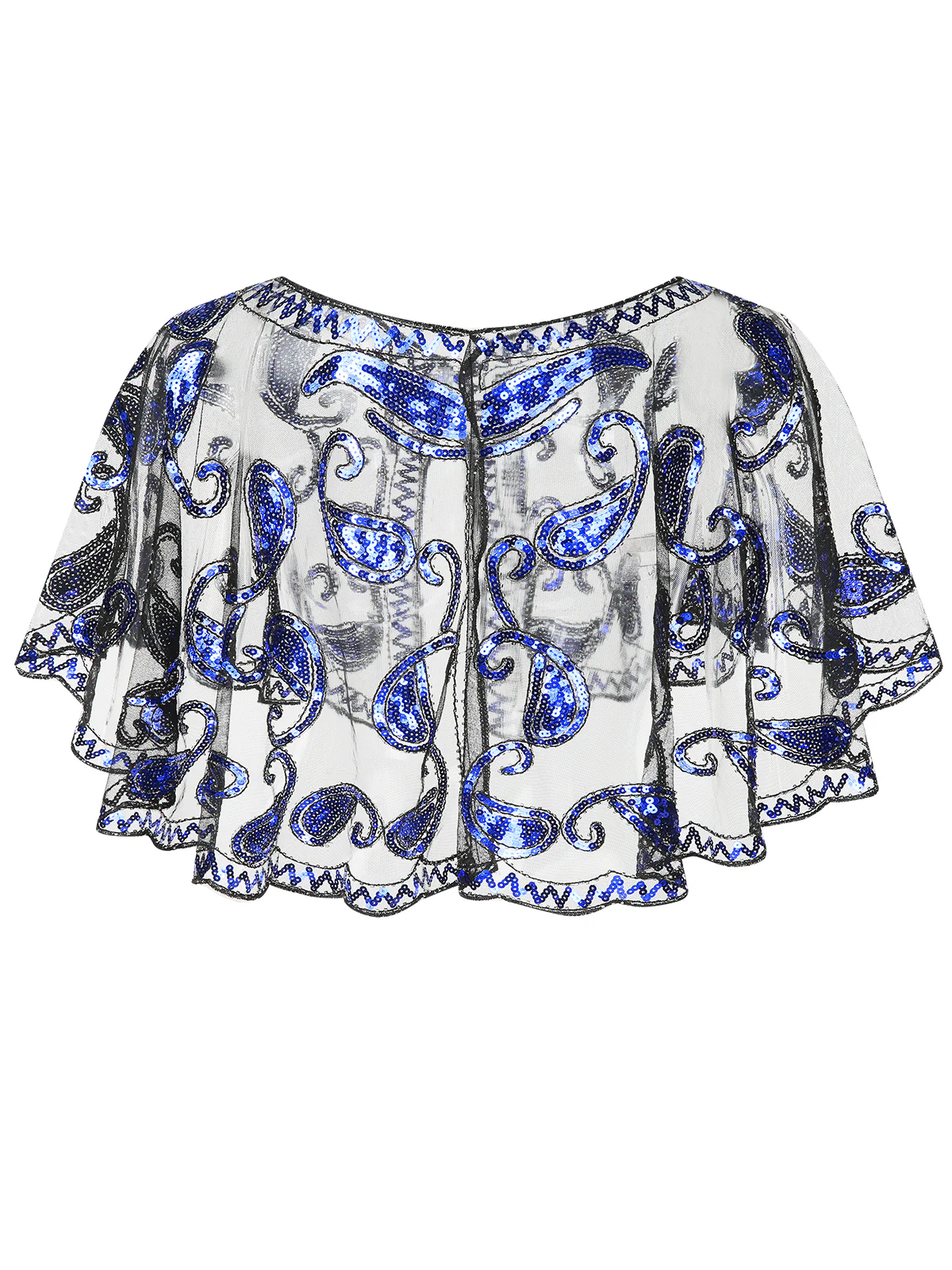 1920s Vintage Cashew Sequin Cape - Image 19