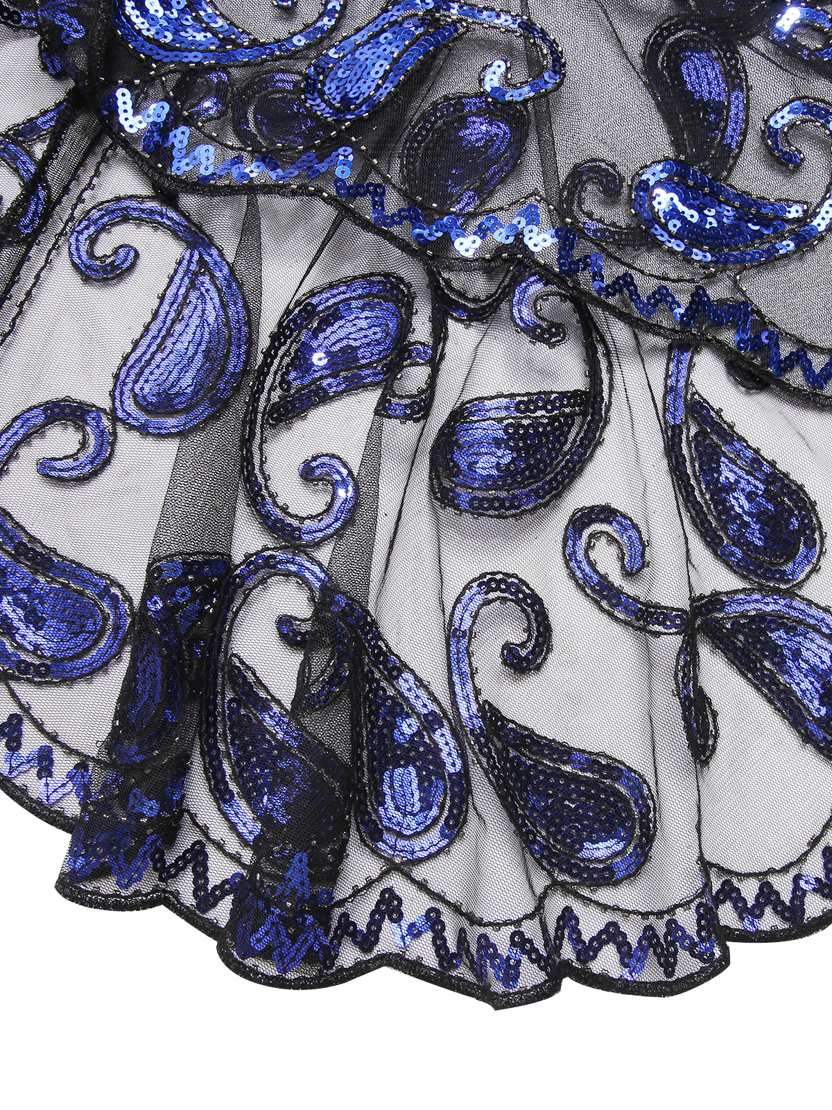 1920s Vintage Cashew Sequin Cape - Image 20