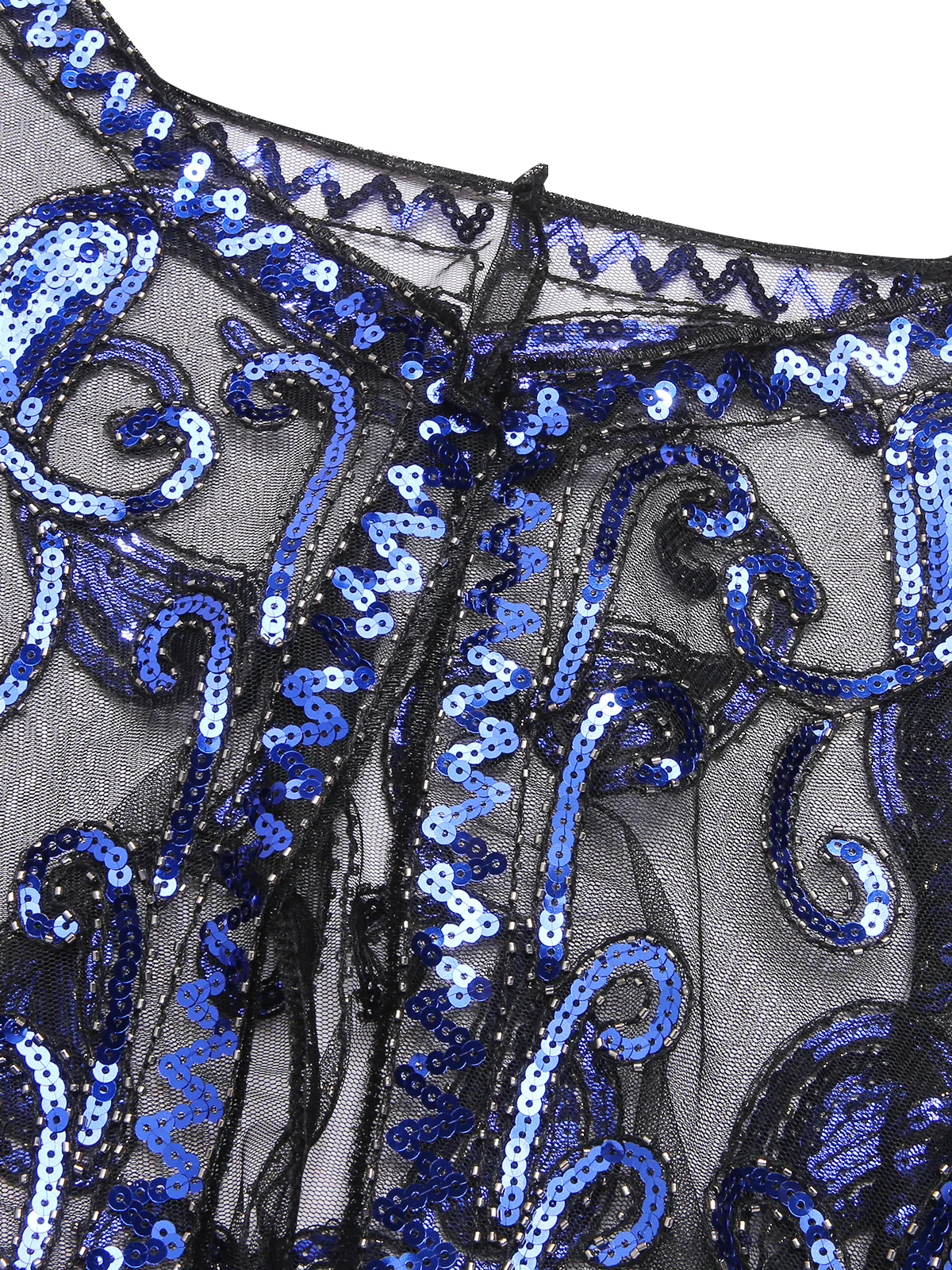 1920s Vintage Cashew Sequin Cape - Image 21