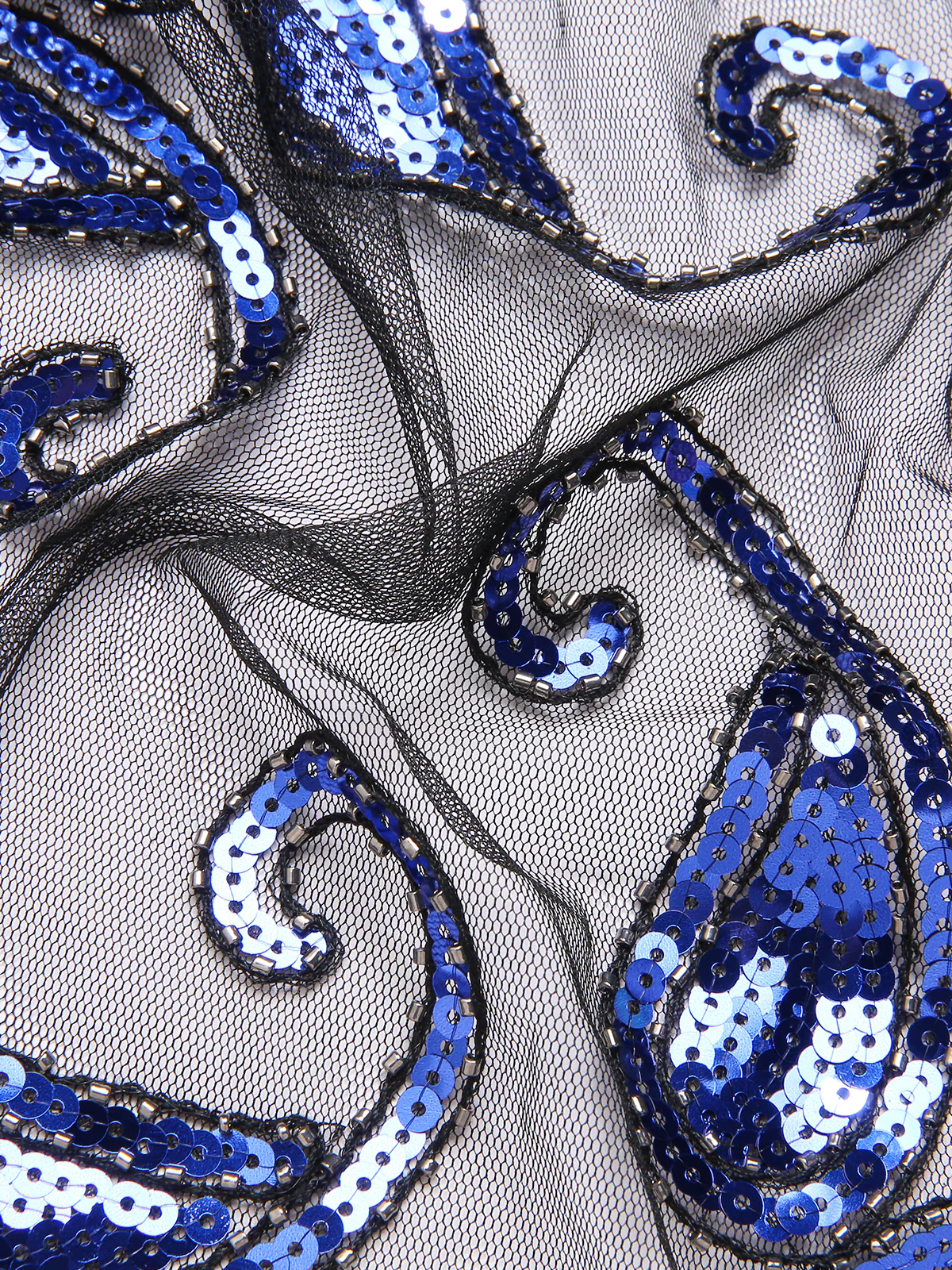 1920s Vintage Cashew Sequin Cape - Image 22