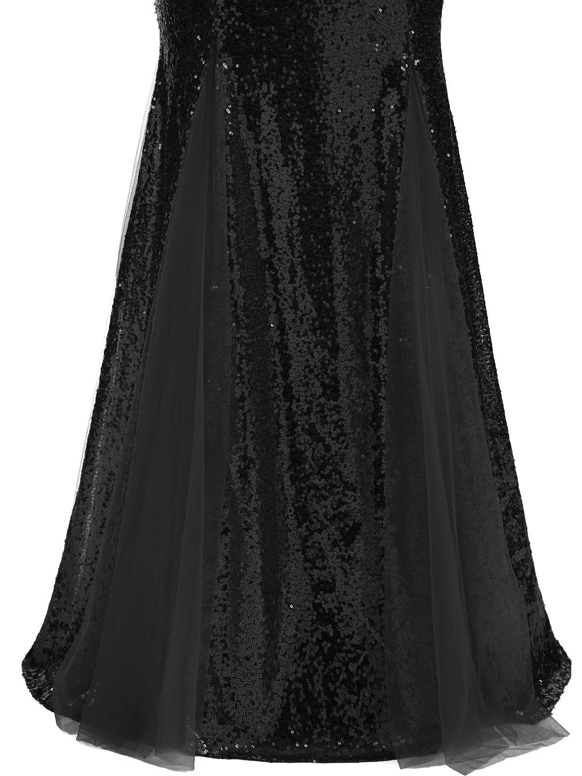 1930s Vintage Sequin Strapless Dress - Image 3