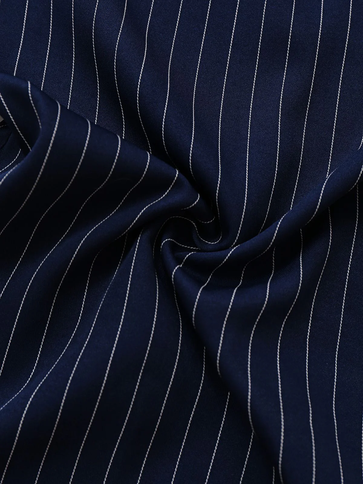 1930s Blue Striped Lapel Jumpsuit - Image 6