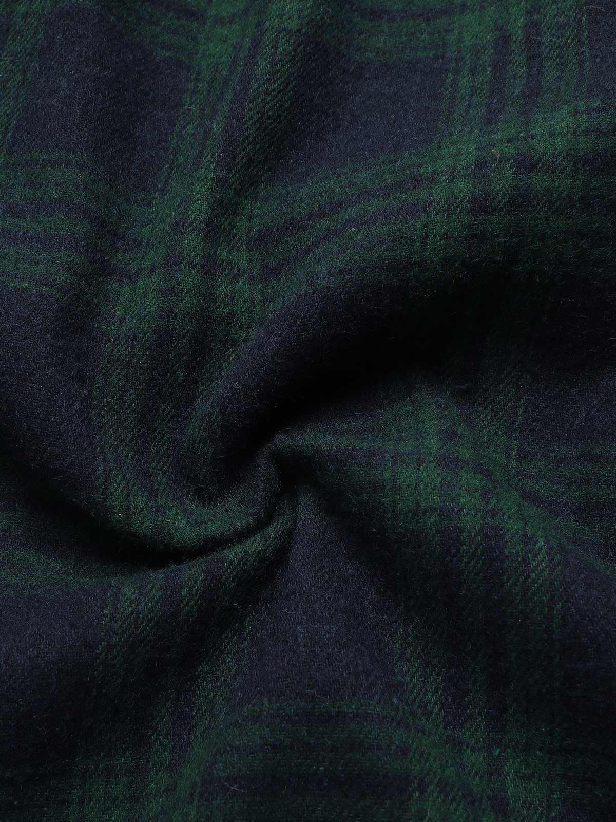 1930s Crew Neck Tartan Plaid Belted Mermaid Dress - Image 6