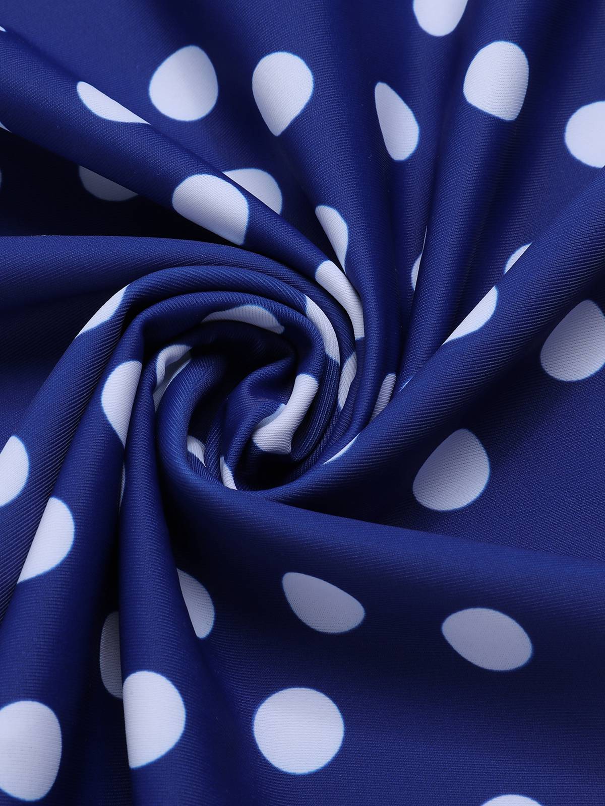 1930s Cross Straps Polka Dots Swimsuit - Image 7