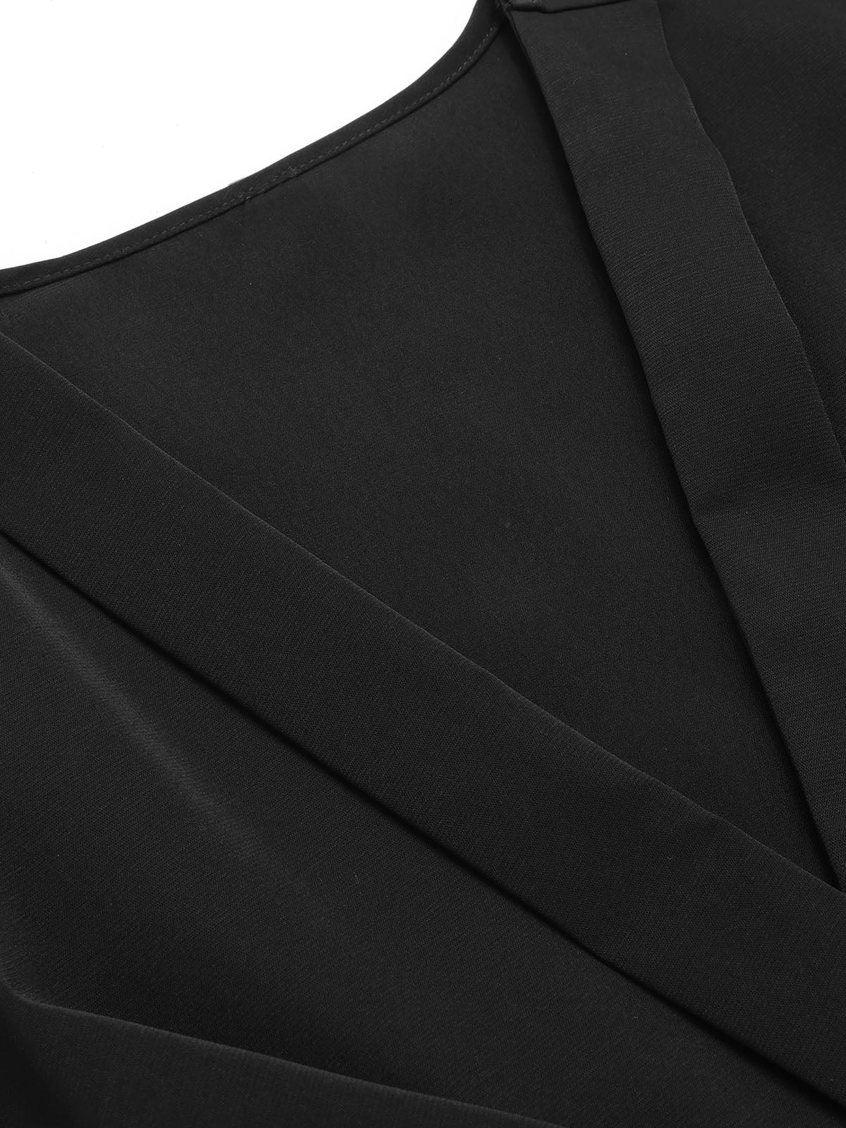 1930s Elegant Short-Sleeved Tie Waist Blouse - Image 16