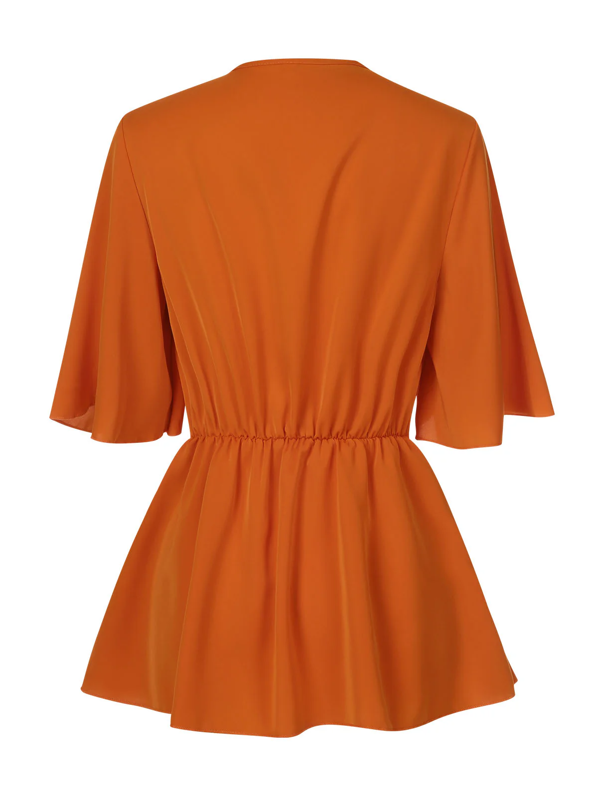 1930s Elegant Short-Sleeved Tie Waist Blouse - Image 3