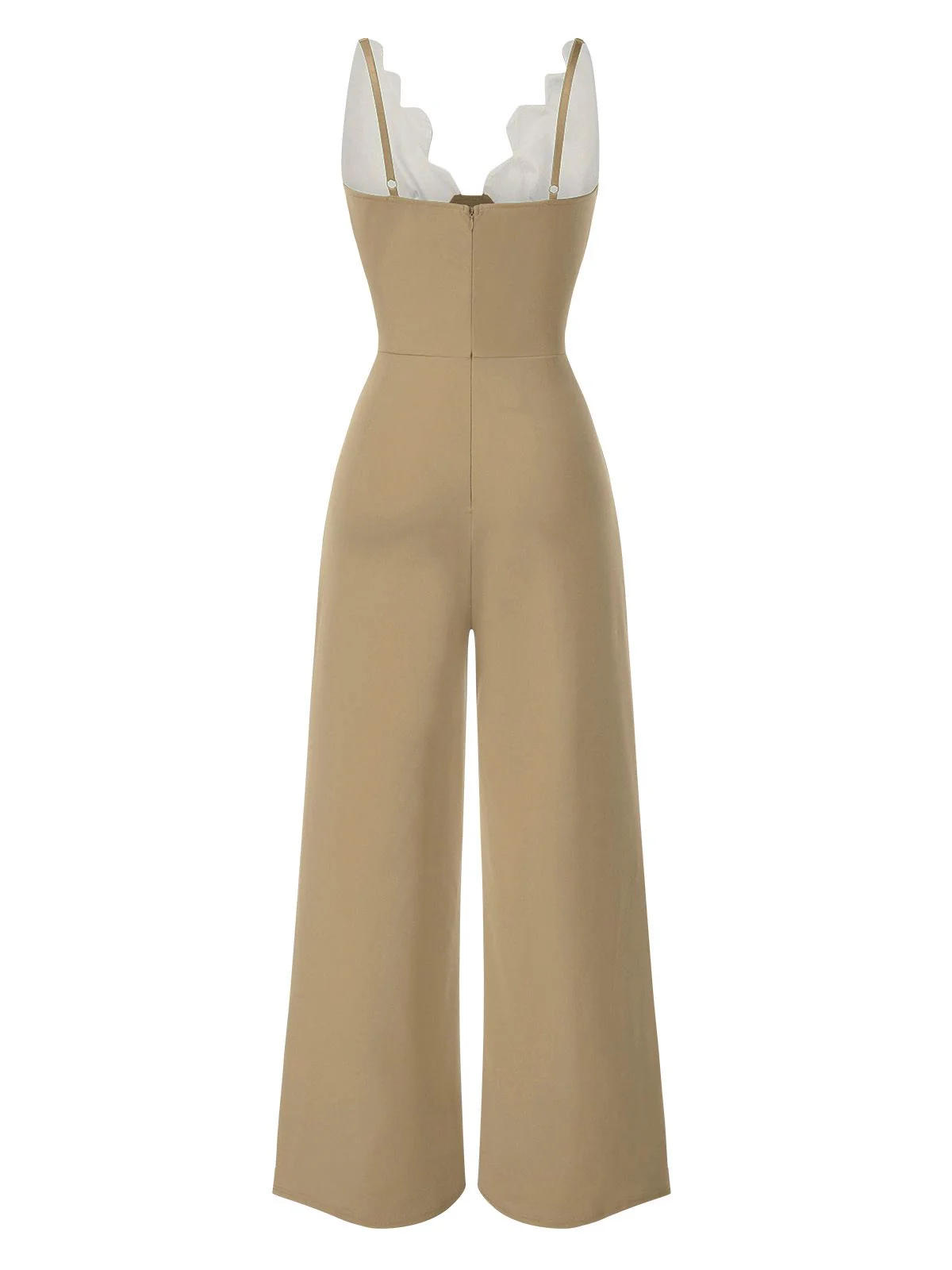 1930s Floral Patchwork V-Neck Straps Jumpsuit - Image 7