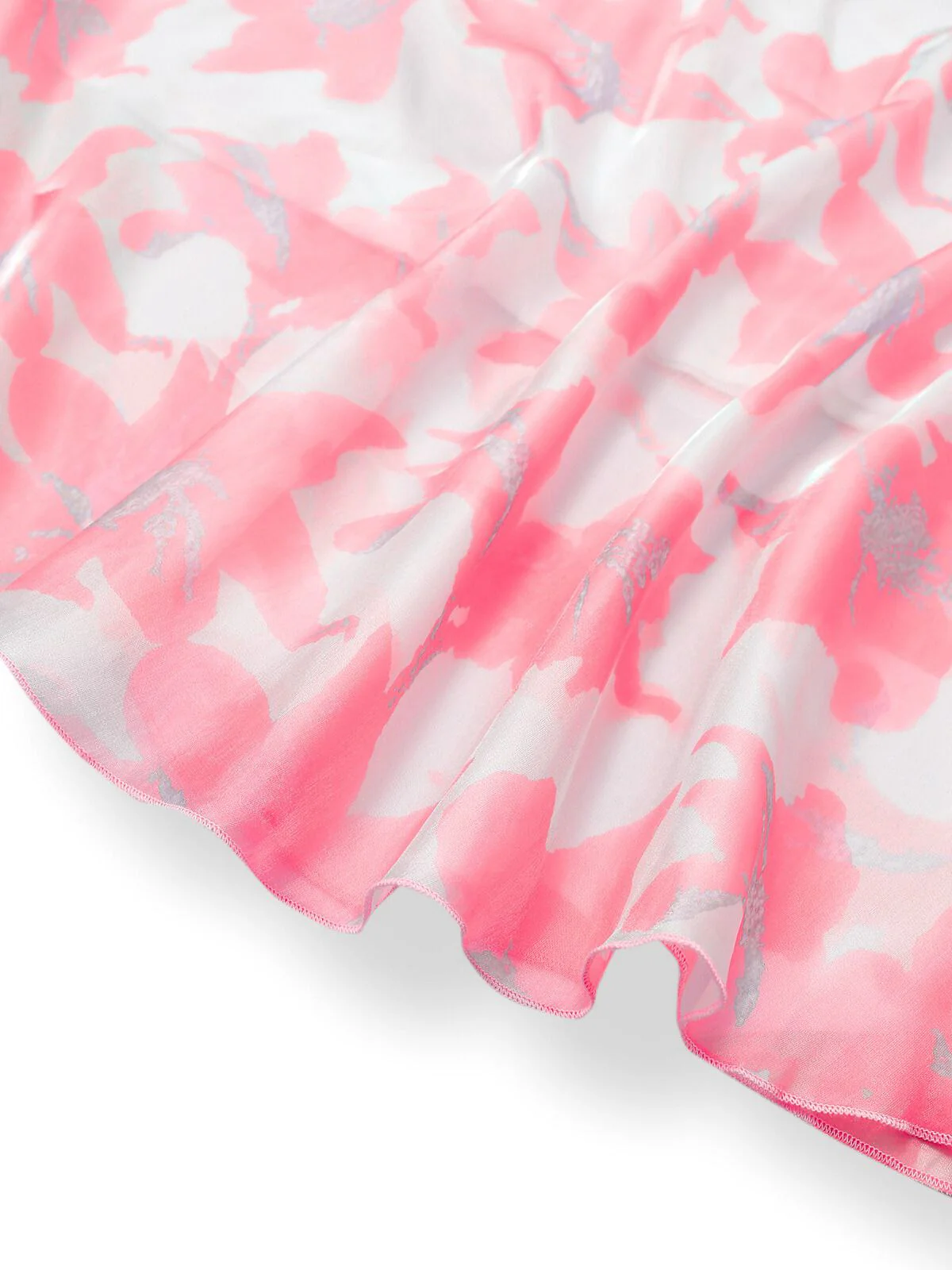 1930s Bow Organza Floral Spaghetti Straps Dress - Image 10