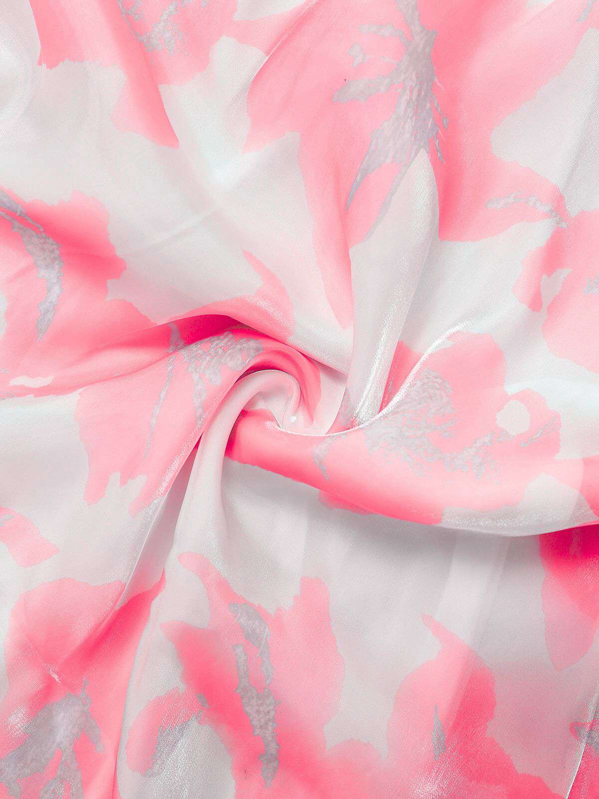 1930s Bow Organza Floral Spaghetti Straps Dress - Image 9