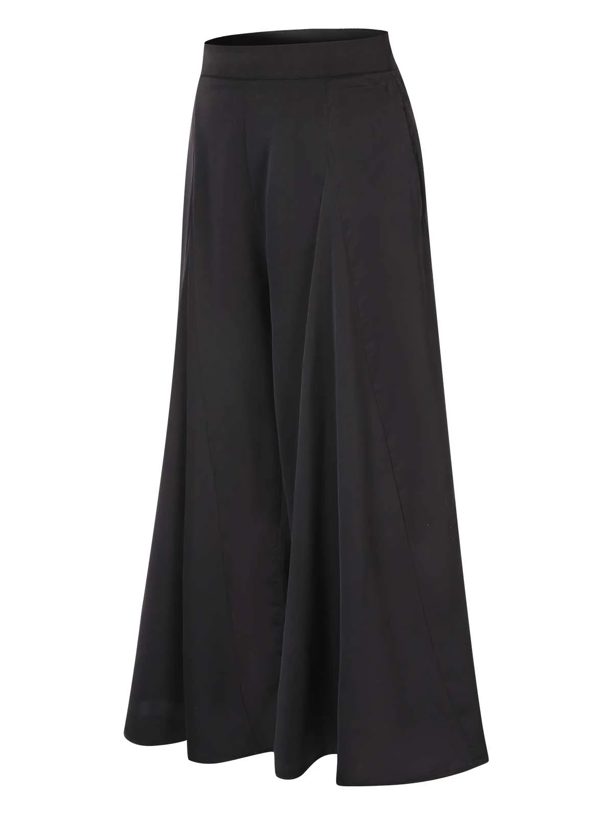 1930s High Waist Wide Leg Solid Pants - Image 3