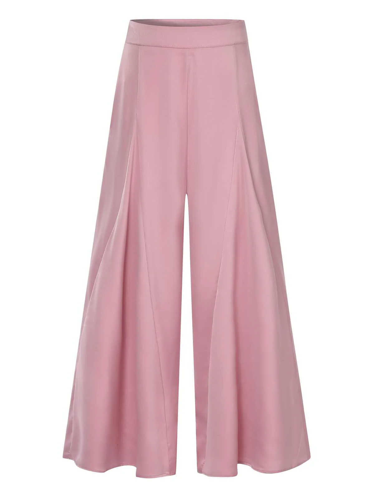 1930s High Waist Wide Leg Solid Pants - Image 6
