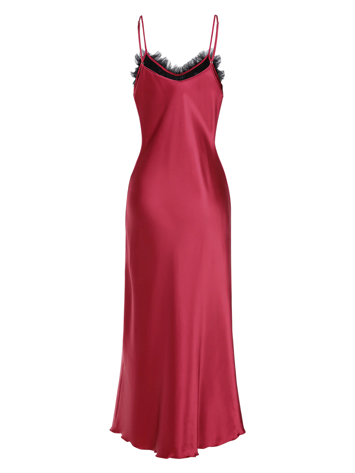 1930s Lace Heart Satin Suspender Nightdress - Image 3