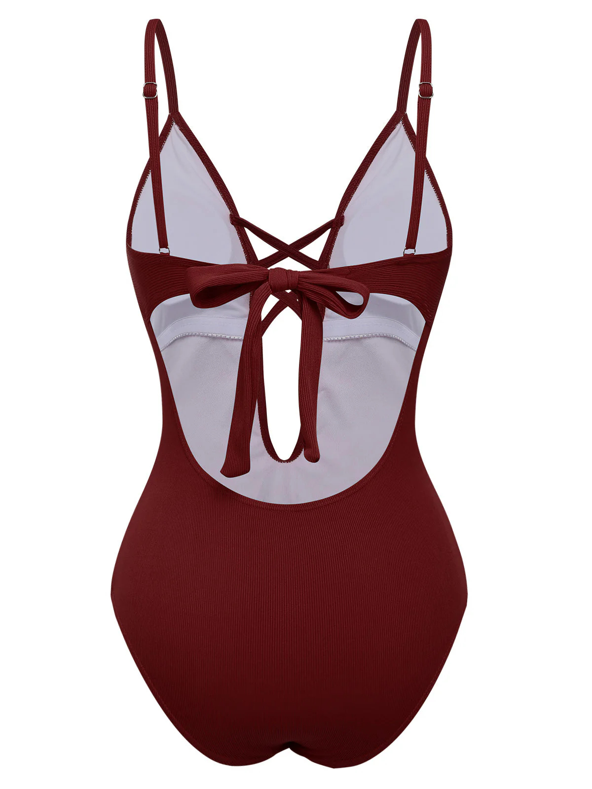 1930s Lace Knitted One-Piece Swimsuit - Image 2