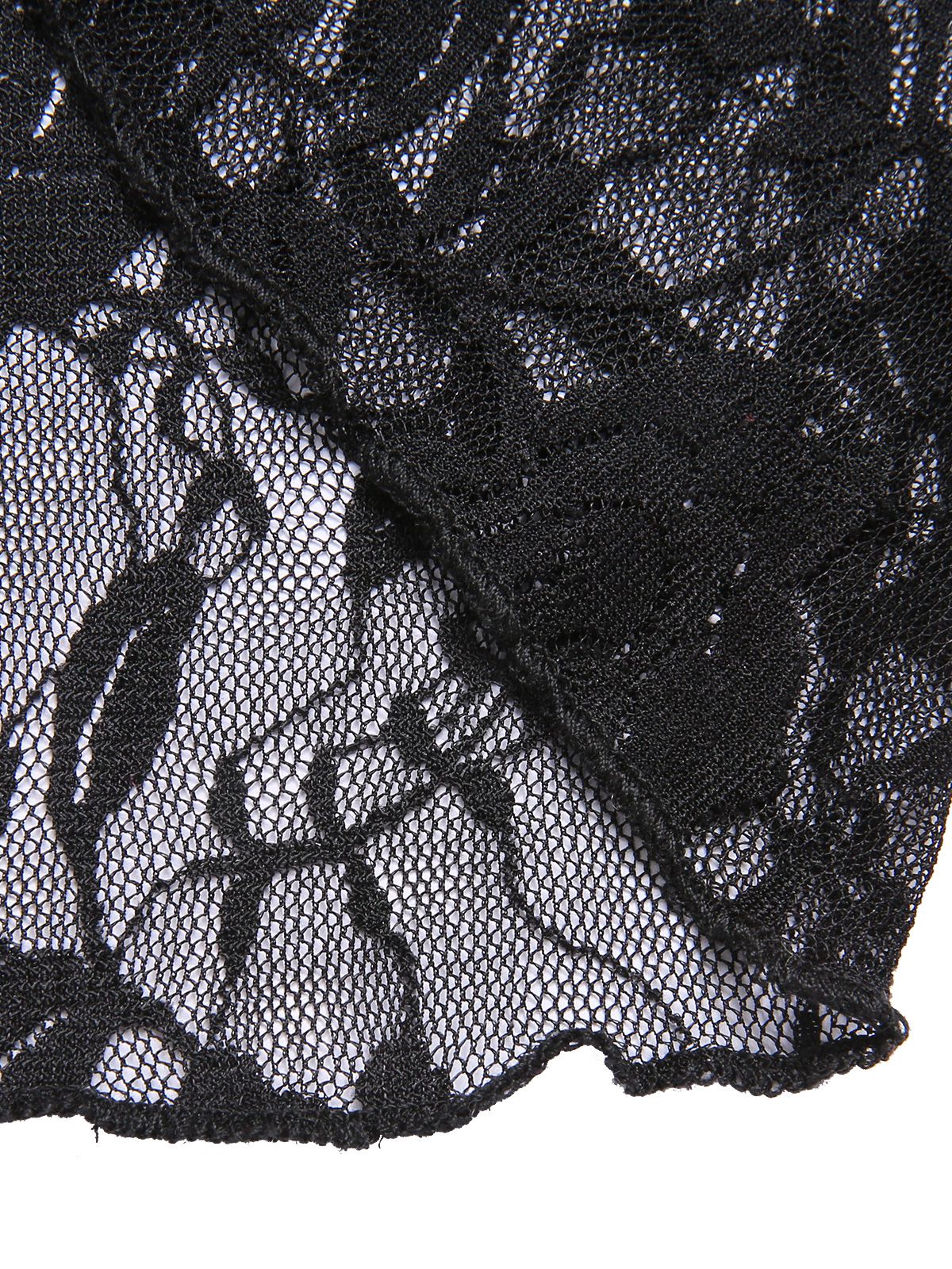 1930s Lace Long Sleeve Fishtail Dress - Image 6