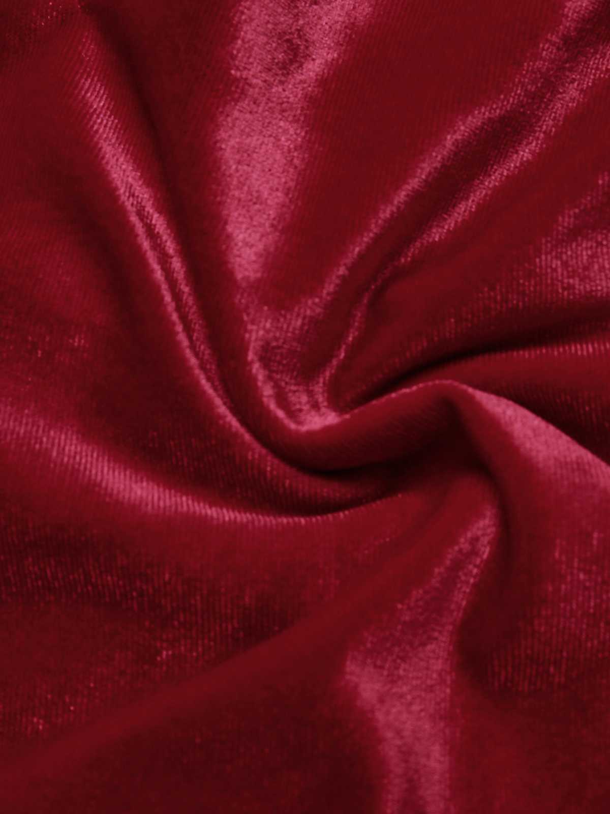 1930s Lapel Pocketed Velvet Solid Coat - Image 5