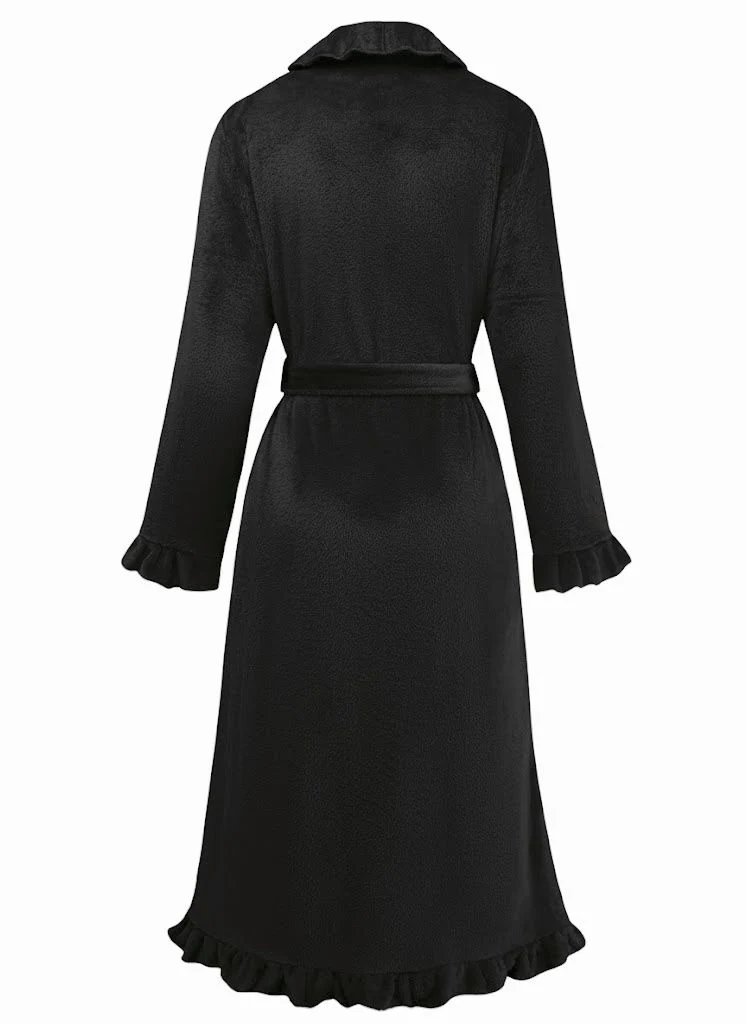 1930s Long Sleeve Flannelette Pajama Robe - Image 11
