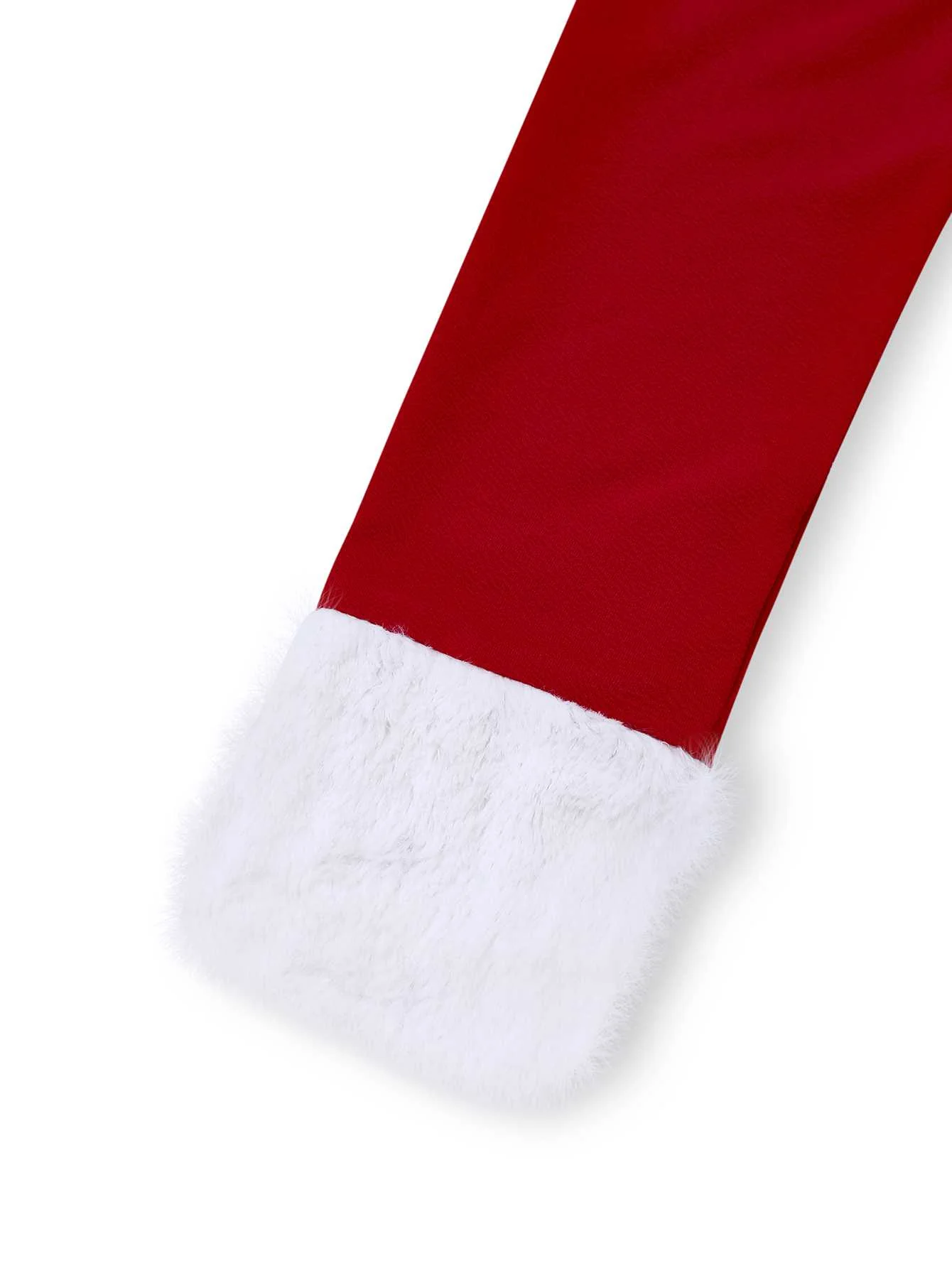 1930s Off-Shoulder Faux Fur Trim Christmas Dress - Image 5