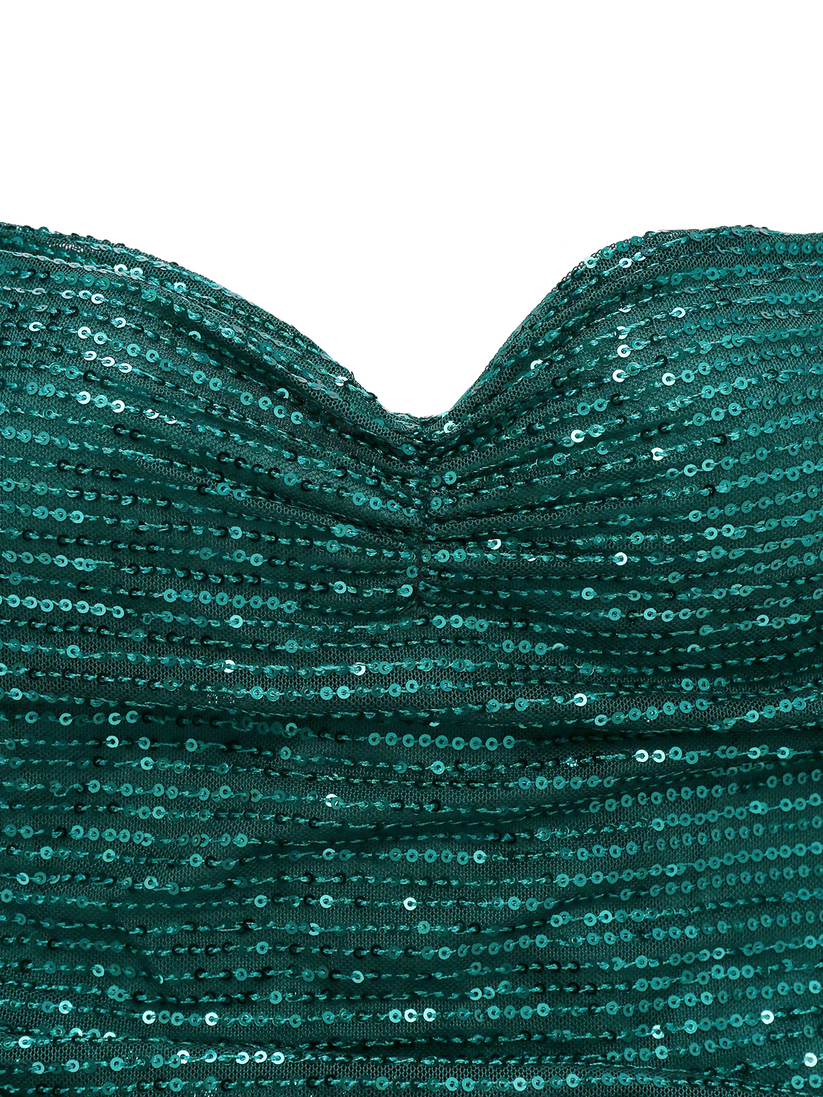 1930s Off-Shoulder Glitter Slit Maxi Dress - Image 3