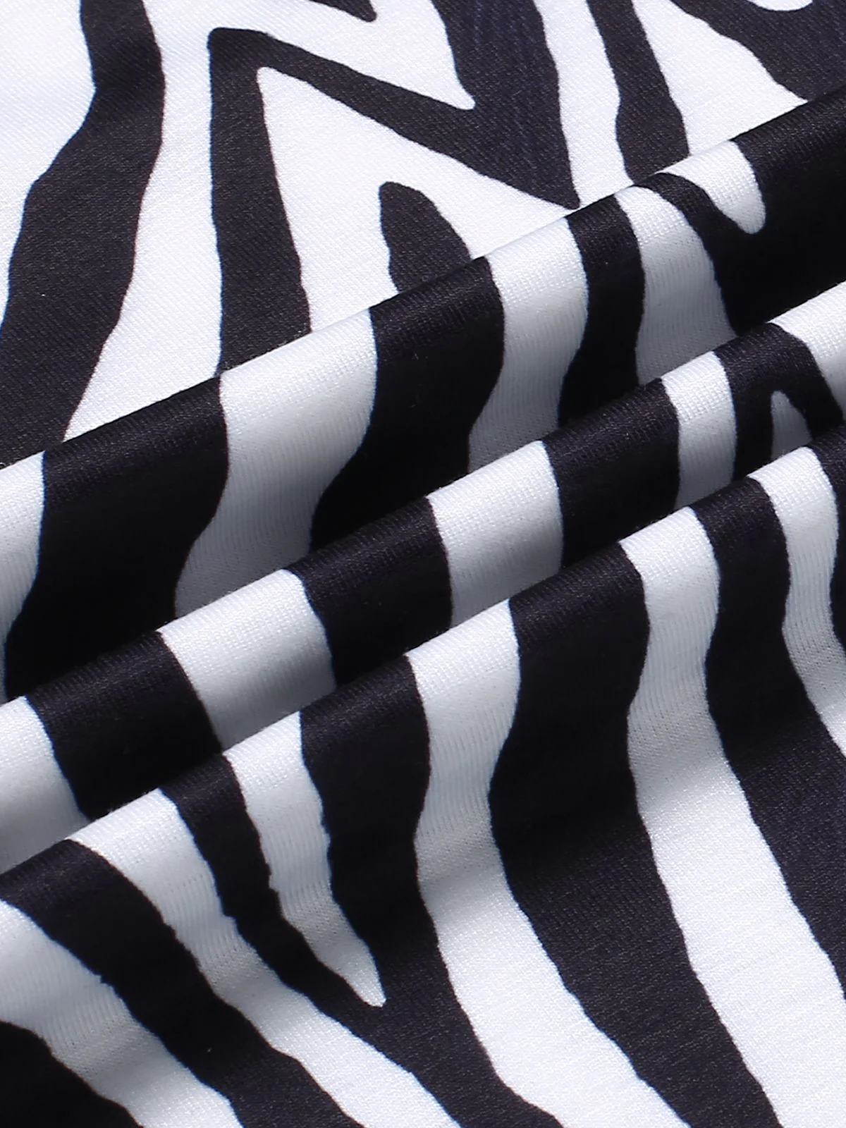 1930s Off-Shoulder Zebra Stripe Jumpsuit - Image 4