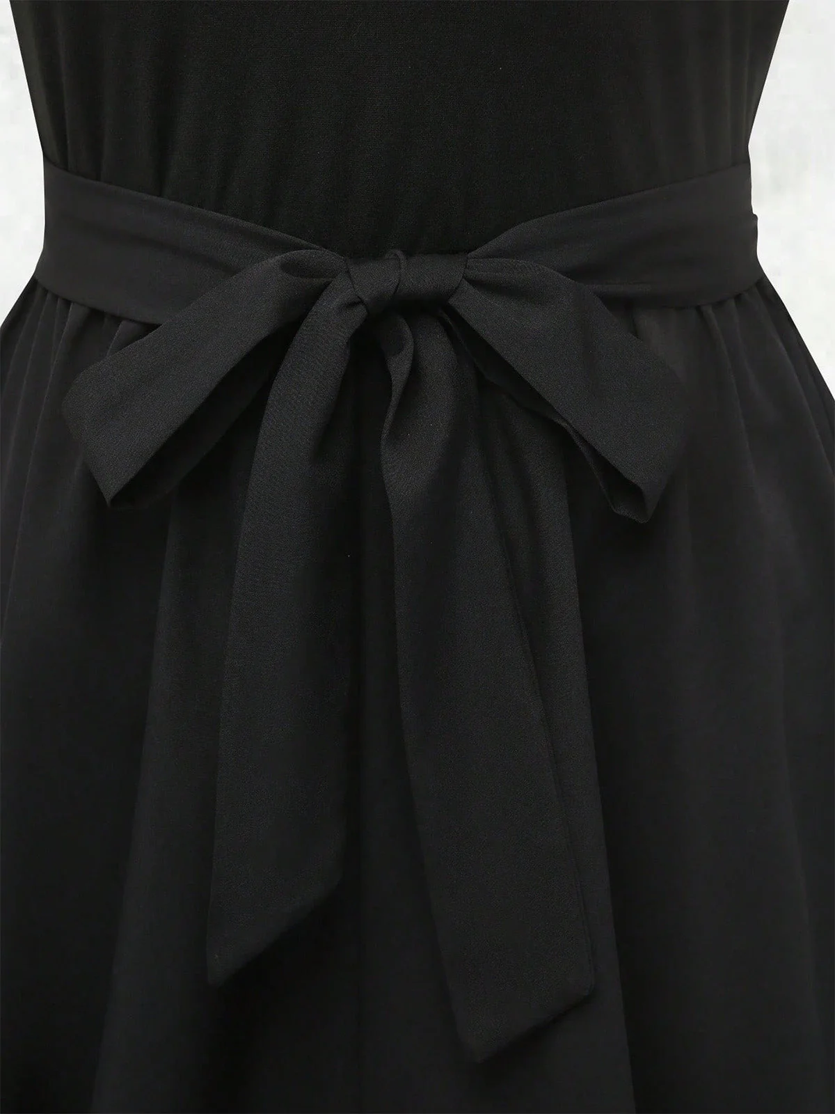 1930s One-Shoulder Plants Sleeveless Belted Romper - Image 7