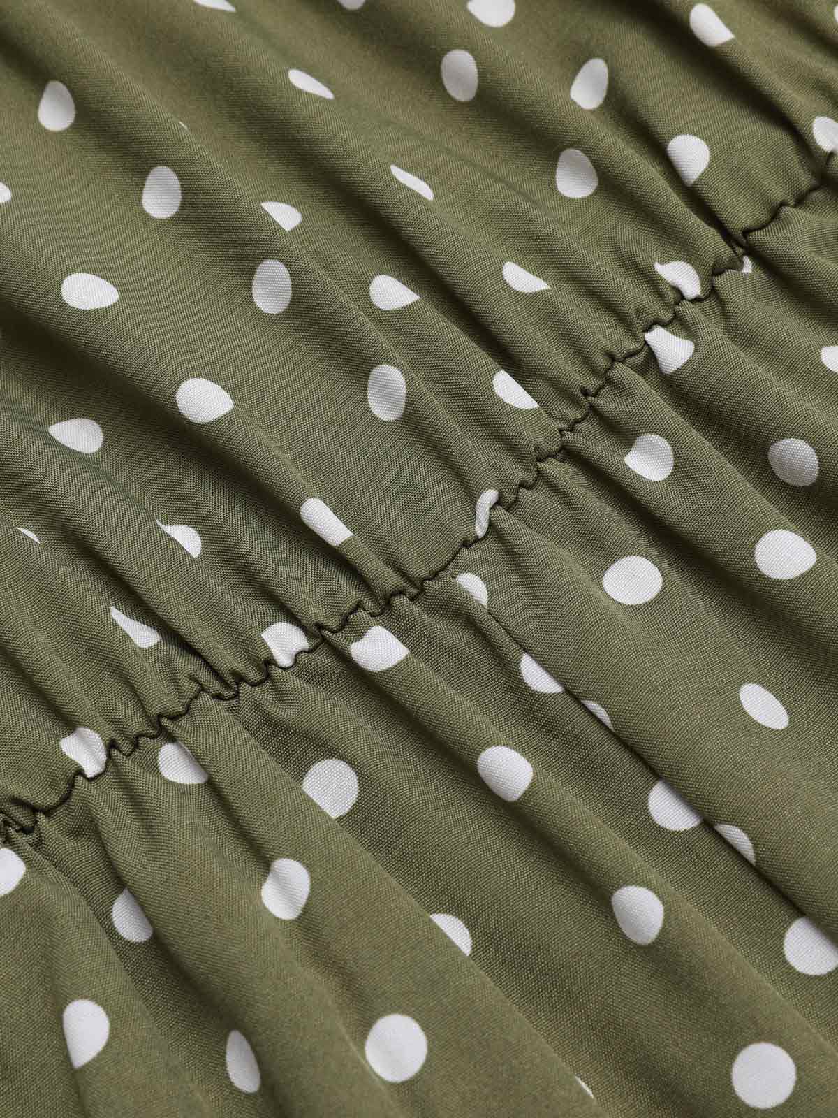 1930s Polka Dot Belt Jumpsuit - Image 5