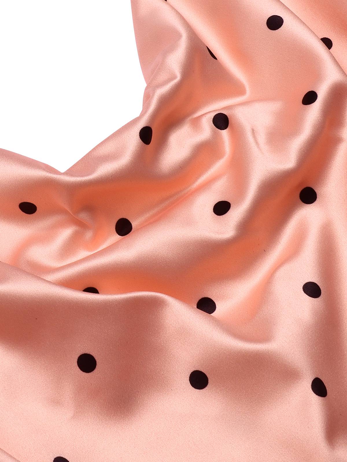 1930s Polka Dots Spaghetti Straps Satin Nightgown - Image 5