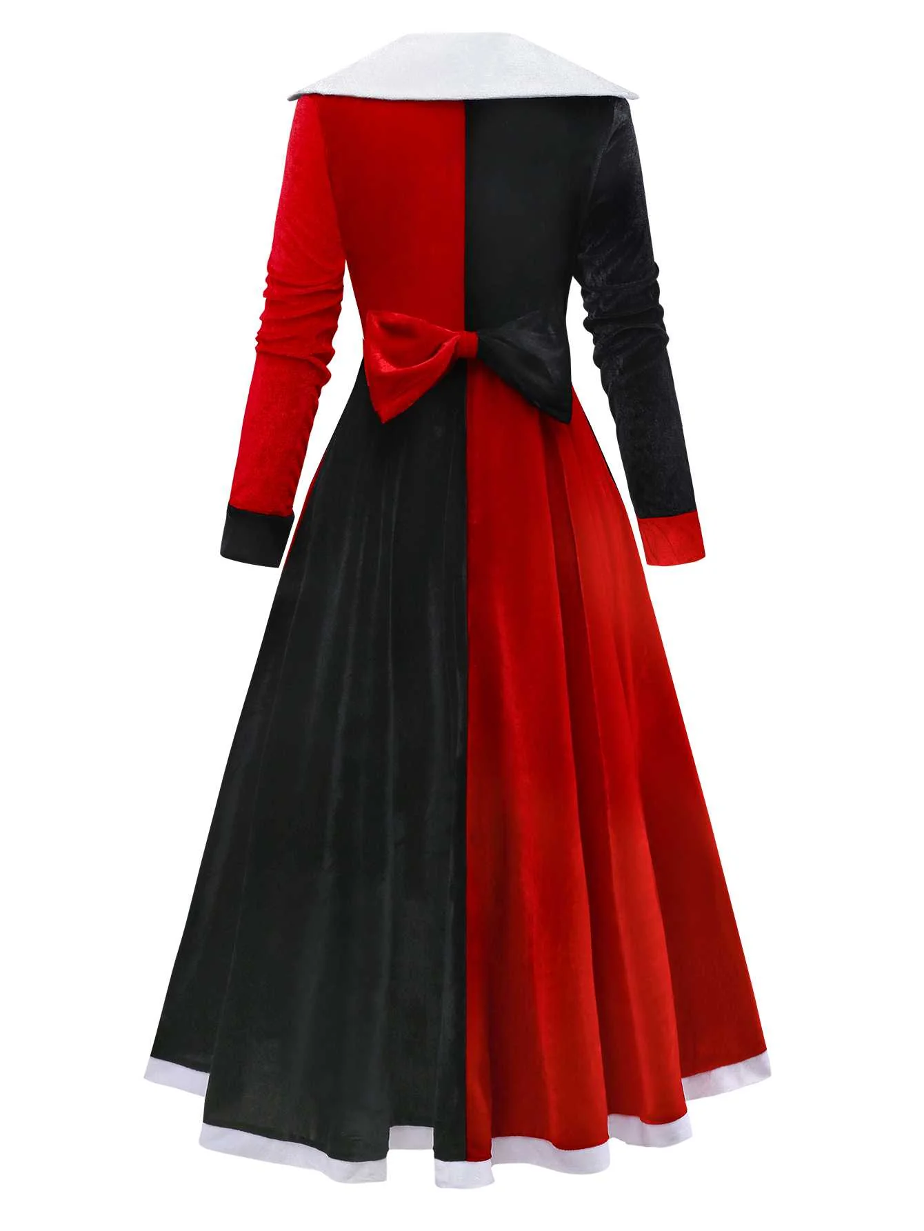 1930s Queen Of Hearts Costume Halloween Dress - Image 3