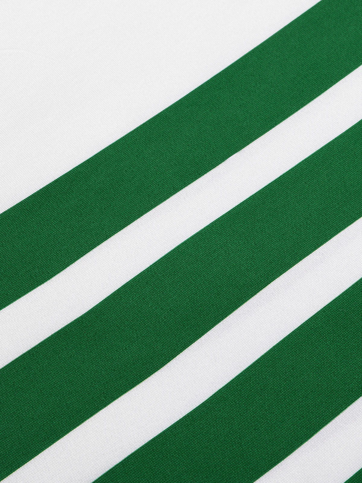 1930s Round Neck Sleeveless Striped Dress - Image 4