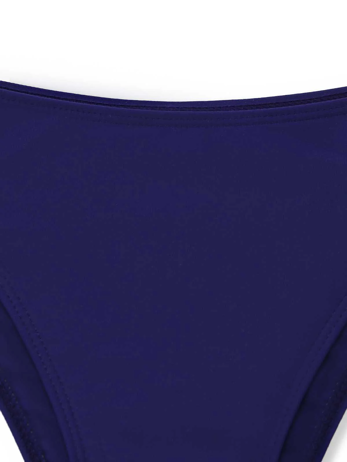 1930s Ruffle Halter Contrast Trim Swimdress - Image 8