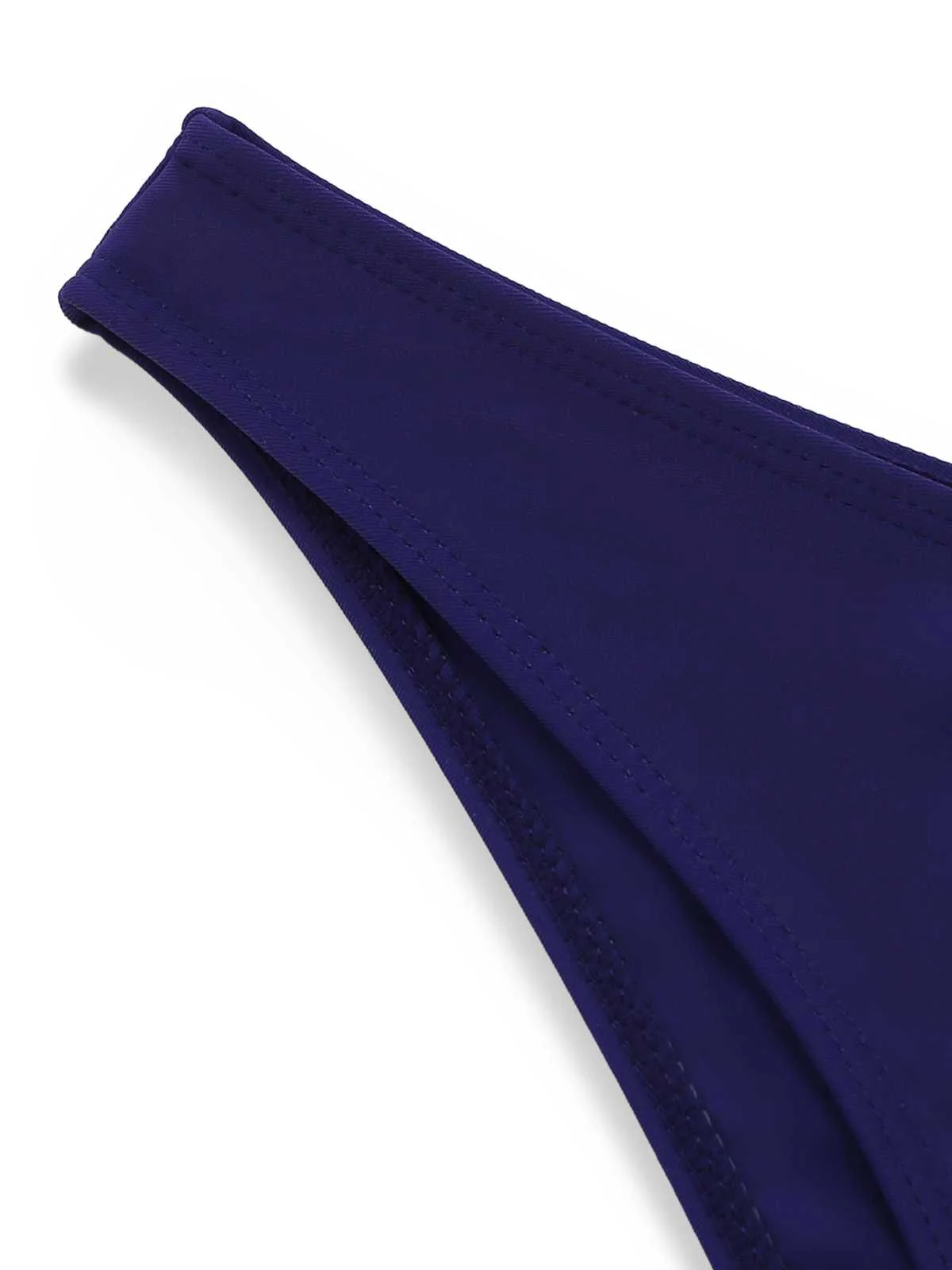 1930s Ruffle Halter Contrast Trim Swimdress - Image 9