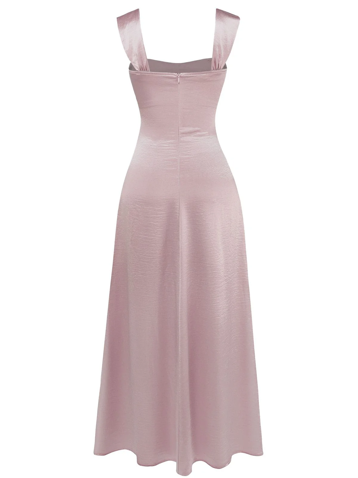 1930s Satin Rhinestone Wide-Strap Maxi Dress - Image 9