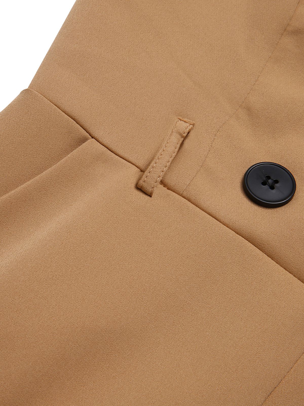 1930s Solid Button Halter Lapel Jumpsuit - Image 10