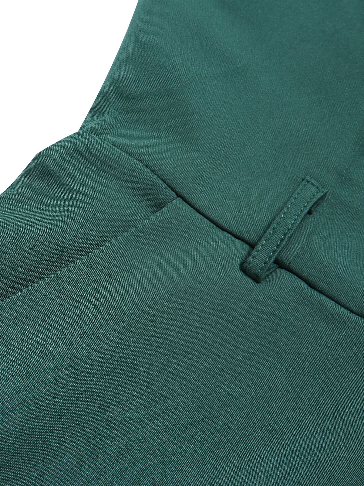 1930s Solid Button Halter Lapel Jumpsuit - Image 5