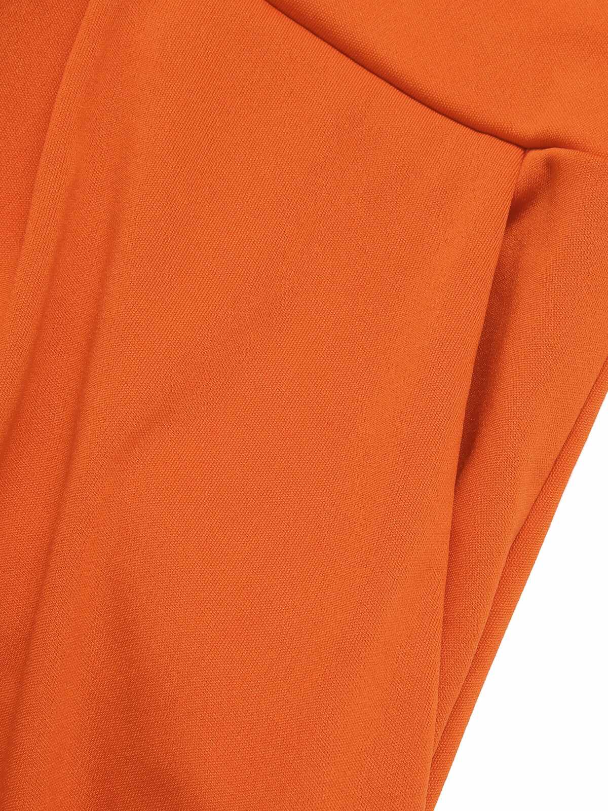 1930s Solid Deep V-Neck Halter Jumpsuit - Image 9