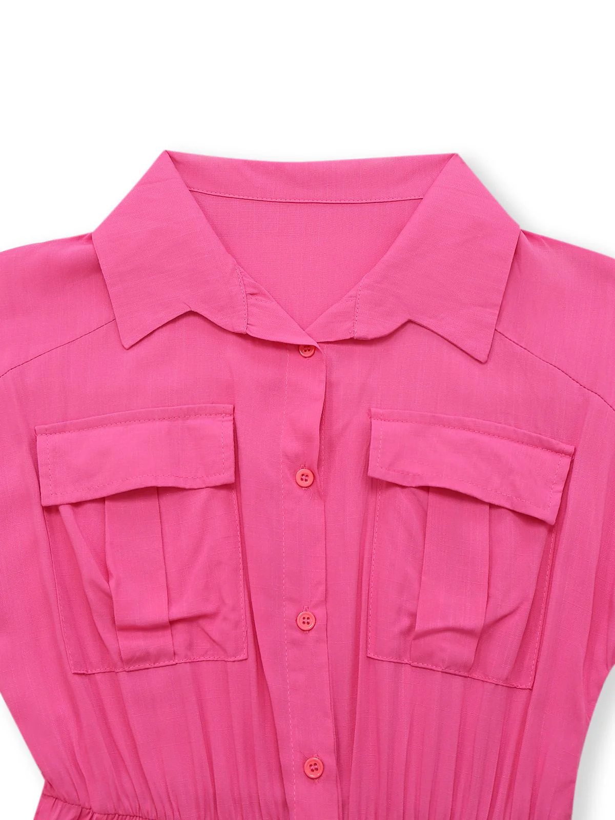 1930s Solid Lapel Button Belted Cargo Jumpsuit - Image 5