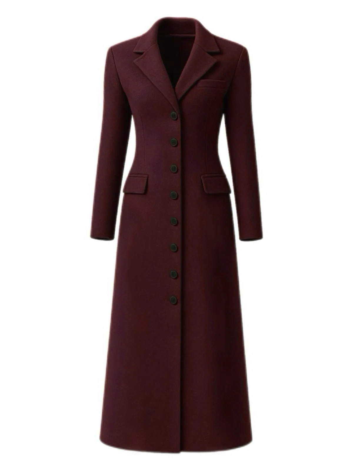1930s Solid Lapel Button Wool Coat - Image 11