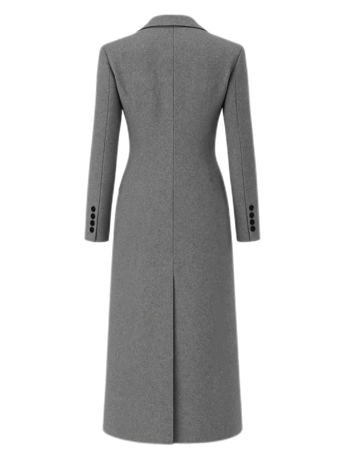 1930s Solid Lapel Button Wool Coat - Image 3