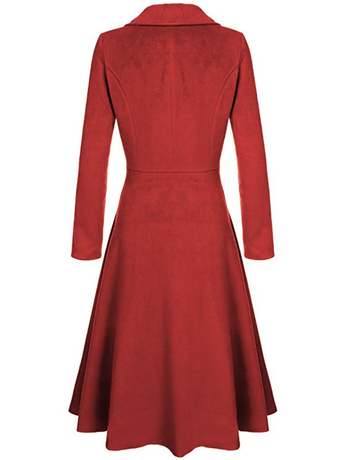 1930s Solid Lapel Long Sleeve Coat - Image 2