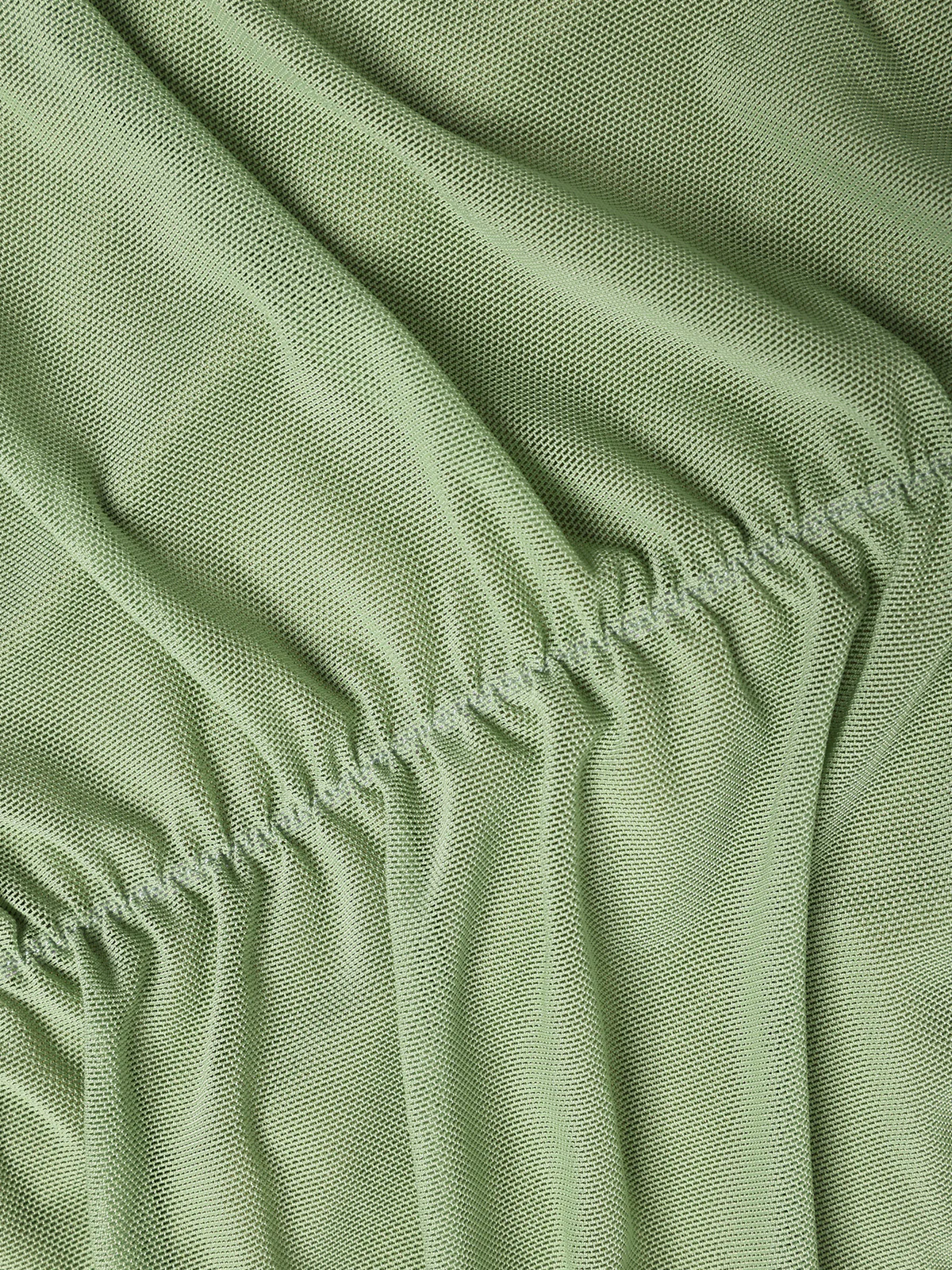 1930s Solid Pleated Wide Strap Fishtail Dress - Image 4