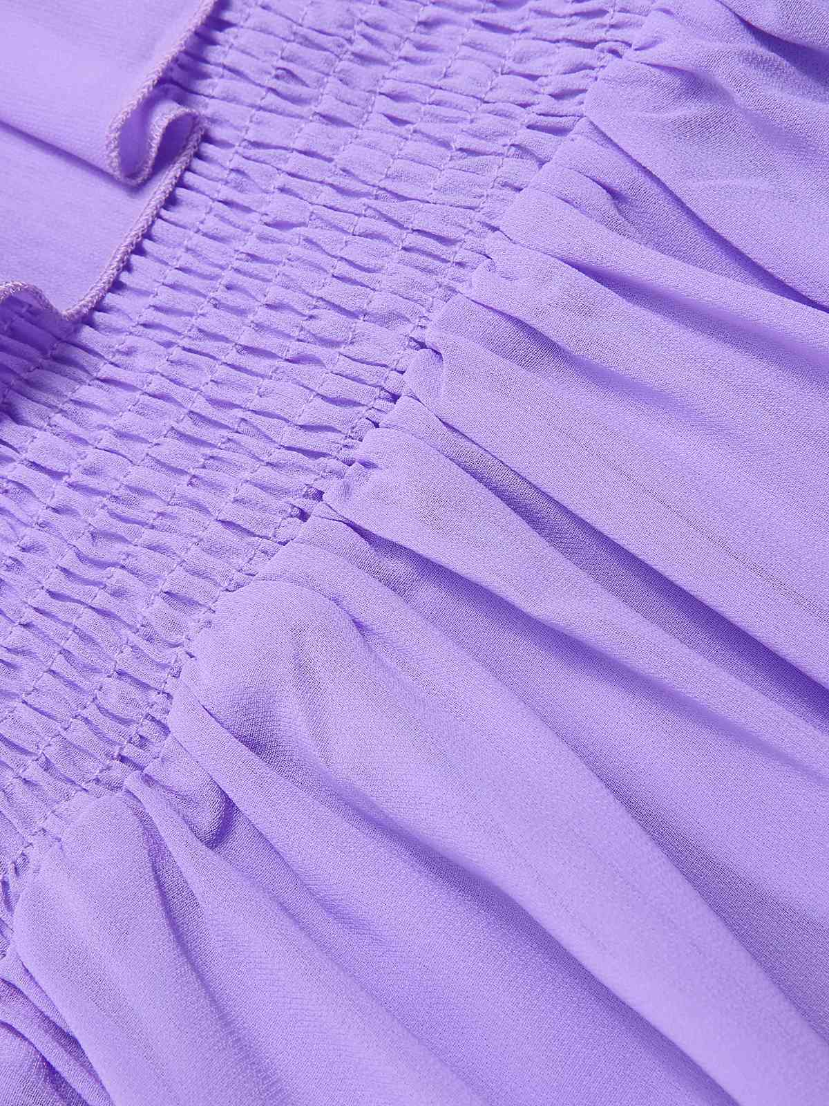 1930s Solid Roll Collar Off Shoulder Slit Dress - Image 17