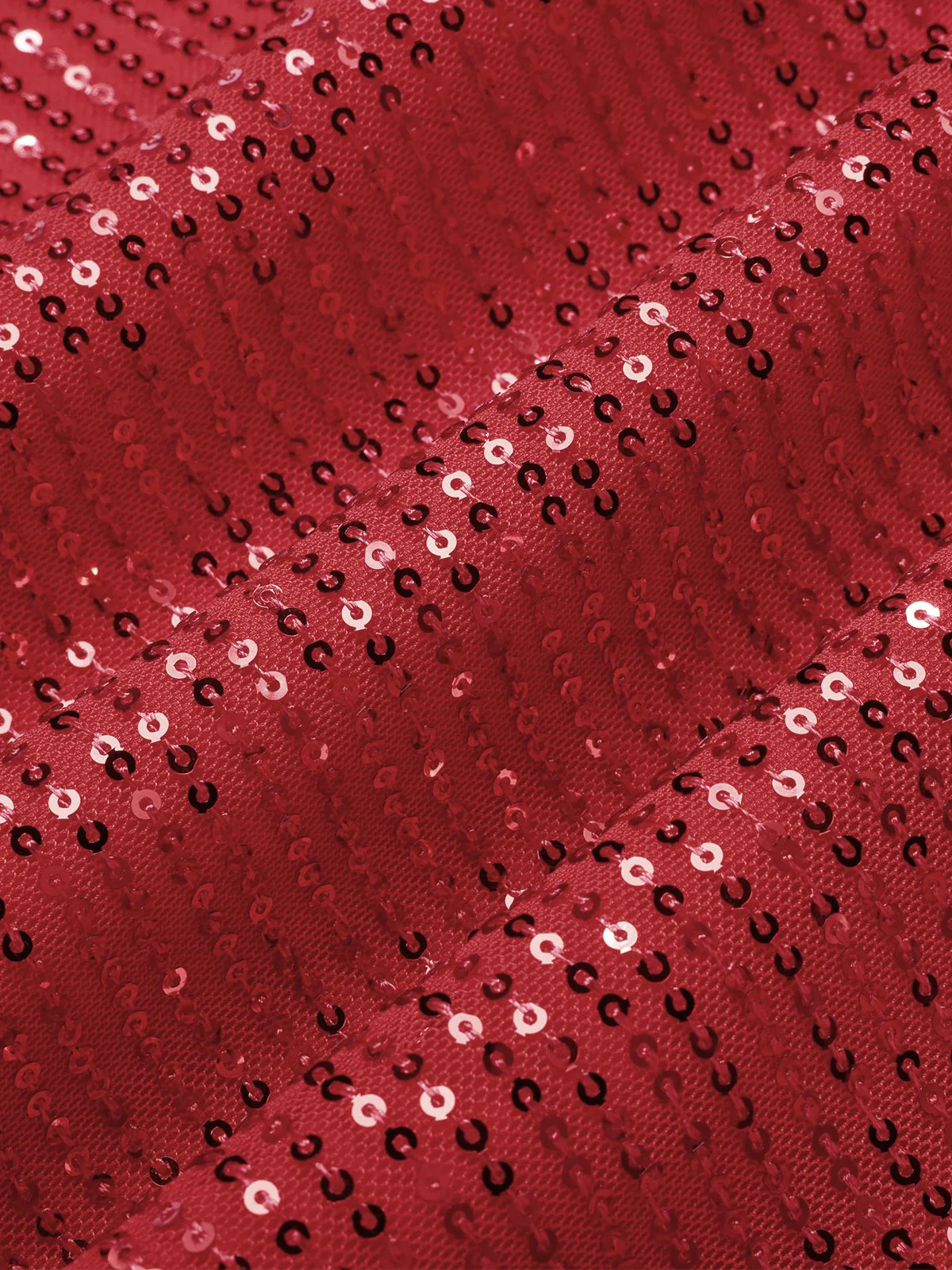 1930s Solid Sequined Split Long Skirt - Image 4