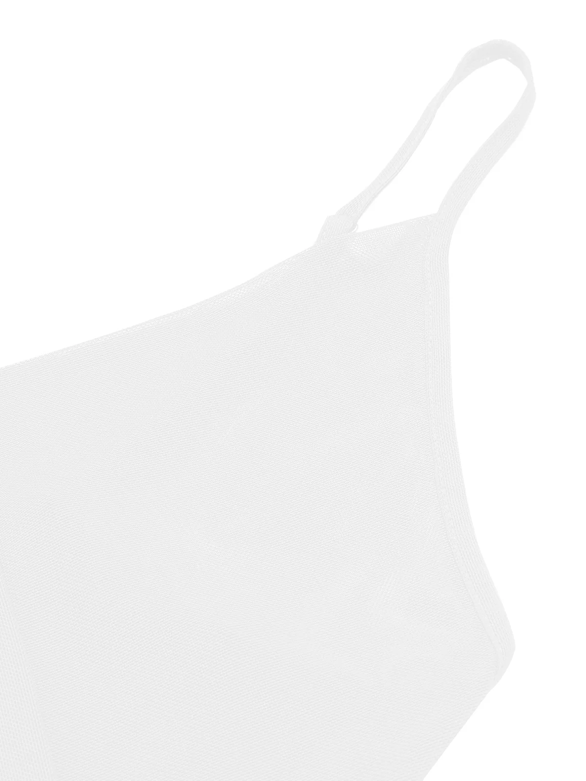 1930s Solid V-Neck Ruffle Sheer Nightgown - Image 20
