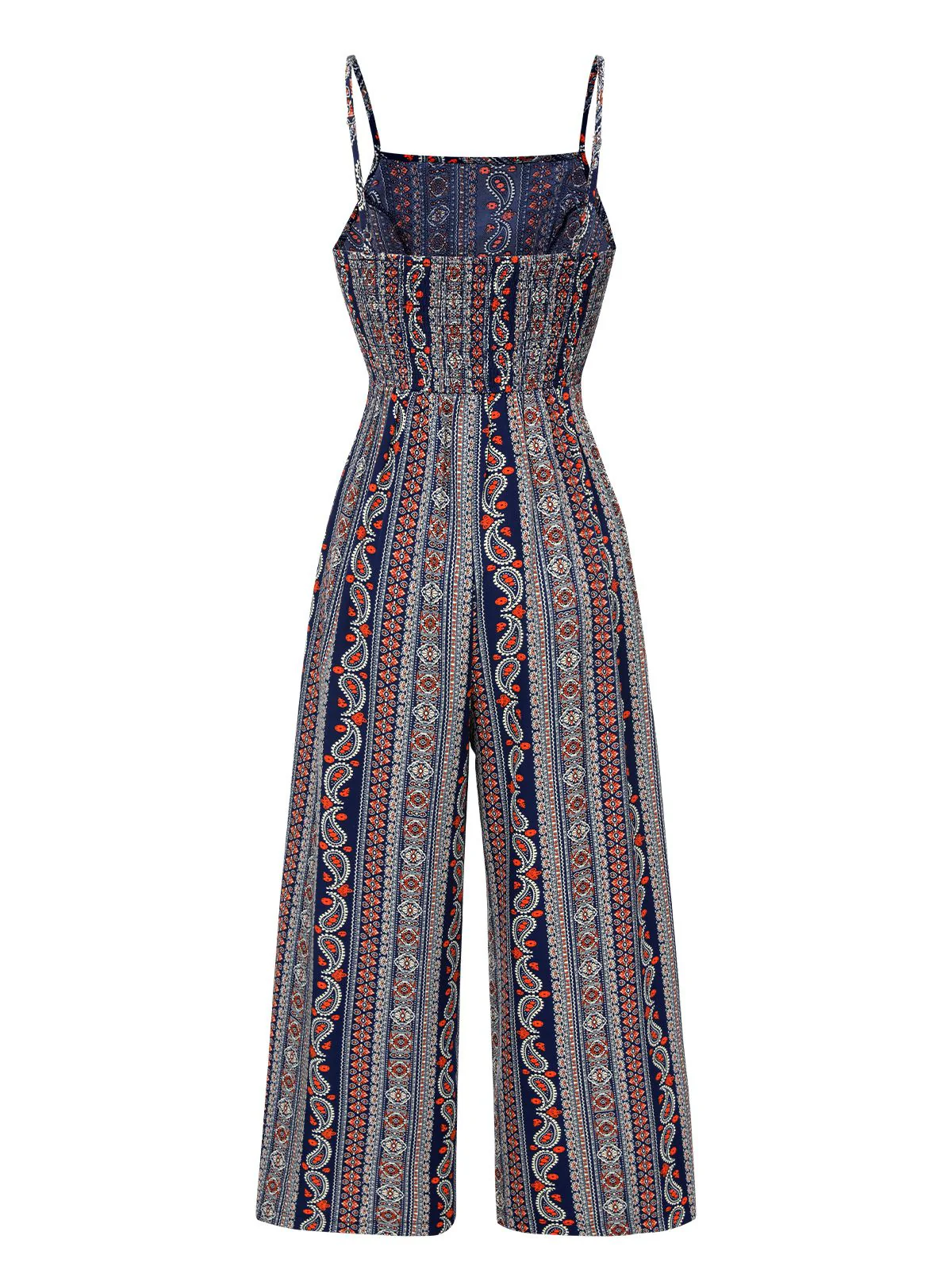 1930s Spaghetti Strap Bohemian Tie-Front Jumpsuit - Image 3