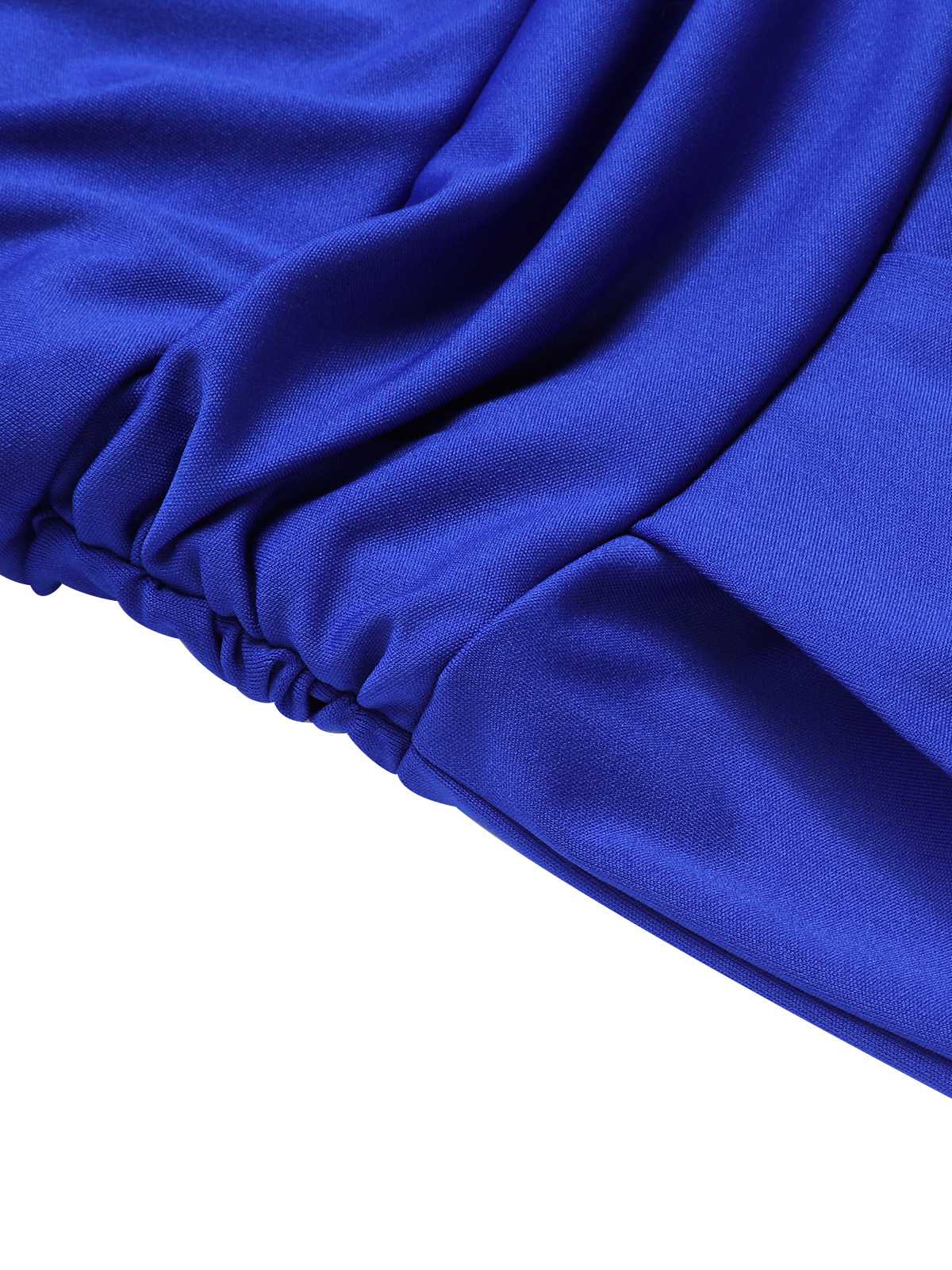 1930s V-Neck Knitted Solid Jumpsuit - Image 9
