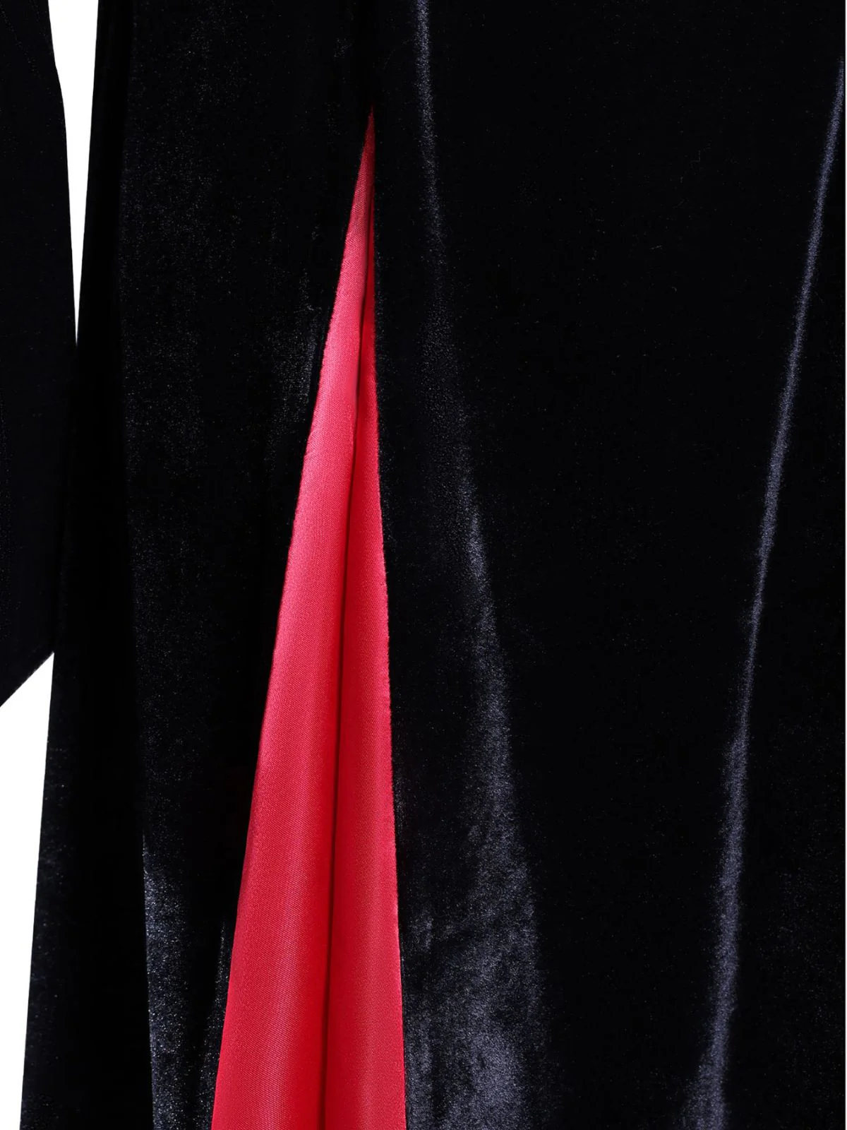 1930s Velvet Bell-Sleeve Wednesday Addams Style Dress - Image 5